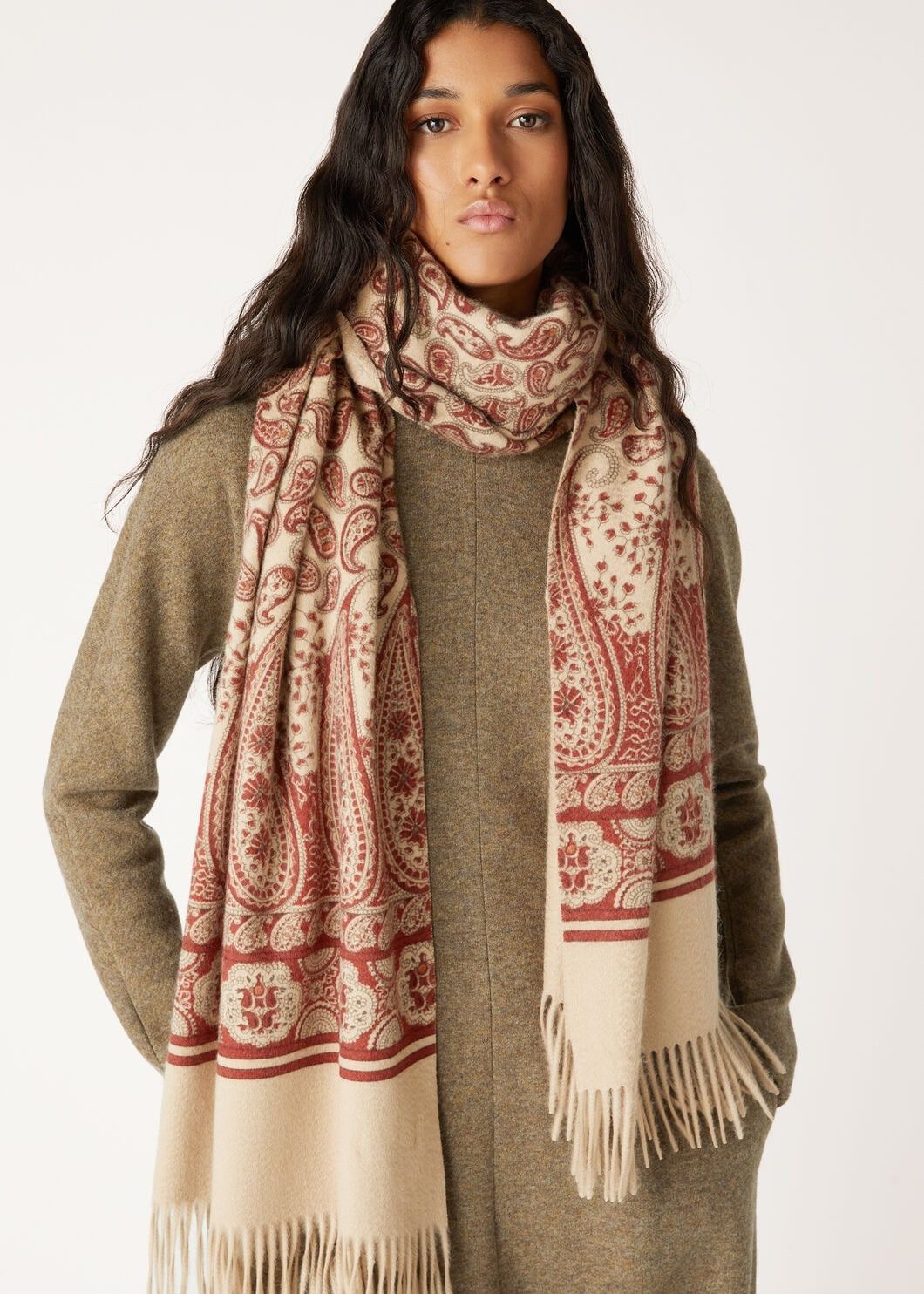Loro Piana o1w1db10725 FAO6956 Size: OS / Fenera Stole in Multicolor Size ONE SIZE - 2 Thumbnail