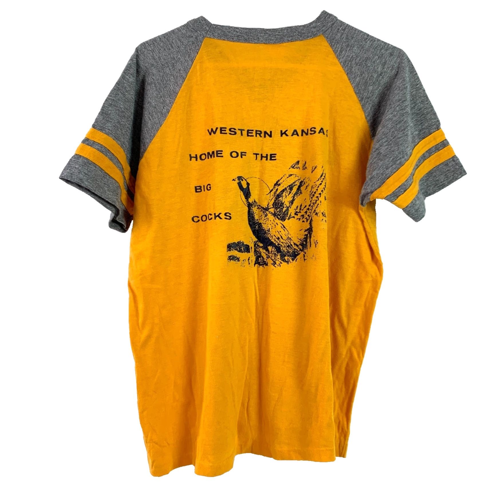 Vintage VINTAGE Lake Scott Kansas Rod Run 3rd V-Neck T-Shirt Paulison XL Yellow 1980s Graphic Tee Mens Womens Unisex Polyester Cotton Blend Short Sleeve Size US XL / EU 56 / 4 - 7 Thumbnail