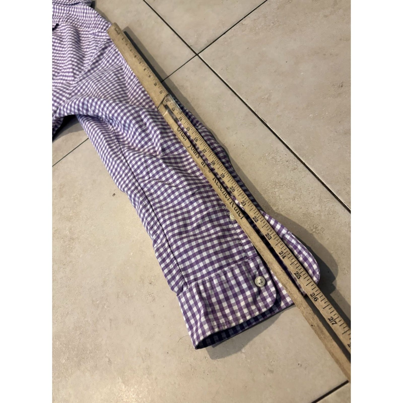 Ralph Lauren Ralph Lauren Shirt Mens XL Purple Gingham Custom Fit Button-Down Collar Button Up Long Sleeve Size US XL / EU 56 / 4 - 7 Thumbnail