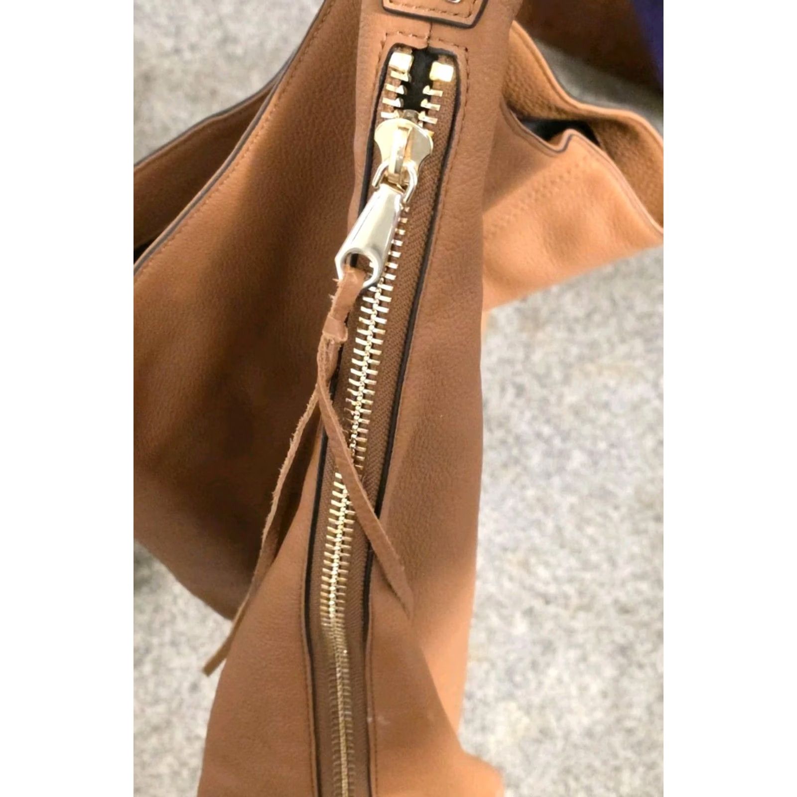 Rebecca Minkoff Rebecca Minkoff Shoulder Bag Pebbled Brown Pebbled Shoulder Bag Brown - Pre-Owned Rebecca Minkoff Bag 16.5 in x 13 in x 5 in Womens Men? Size ONE SIZE - 3 Thumbnail