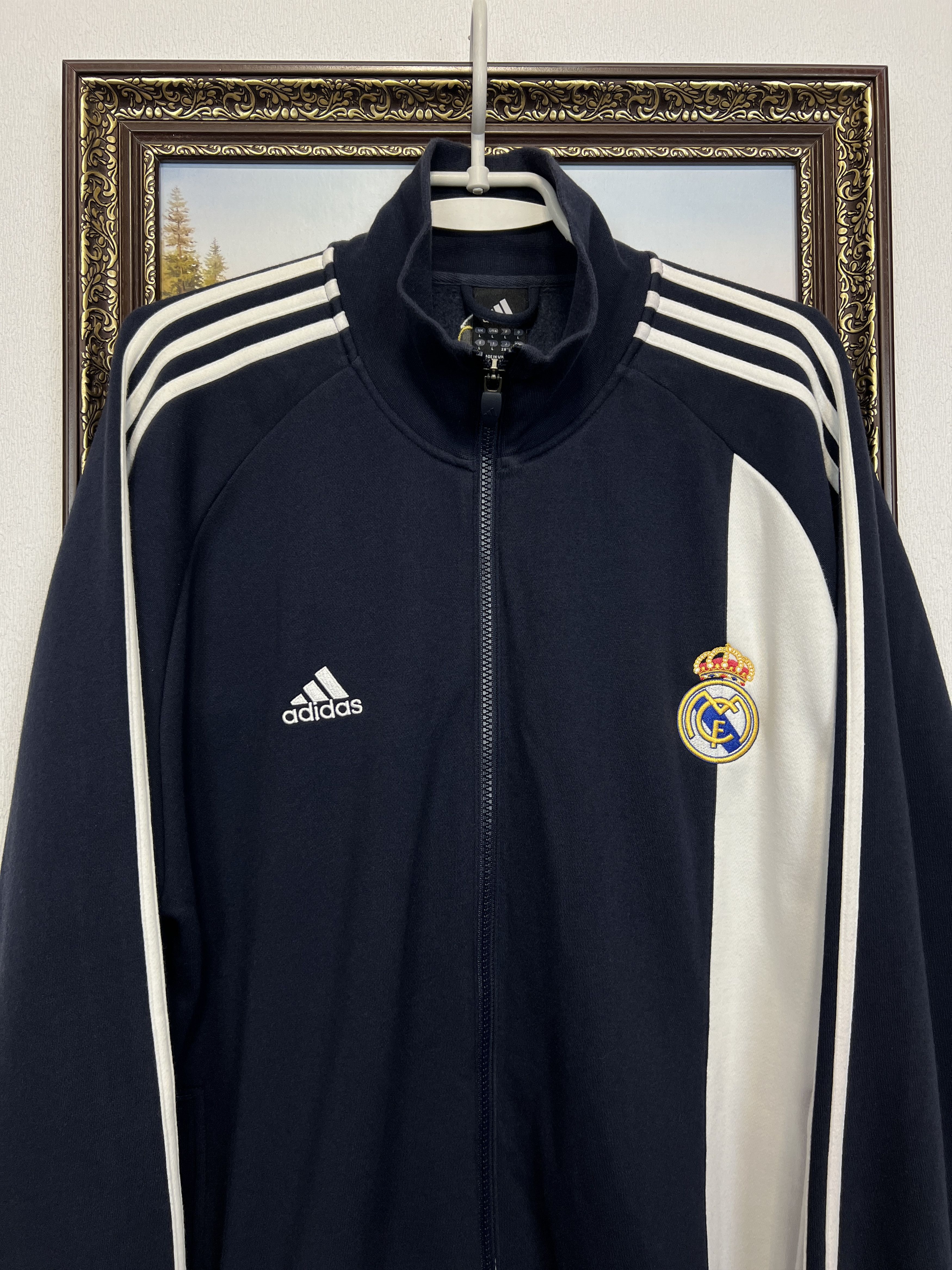 Adidas Vintage Real Madrid Football Jacket Soccer Track Top Rare Size US L / EU 52-54 / 3 - 2 Thumbnail