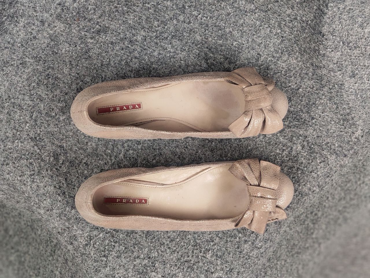 Prada Prada Vintage Logo Slip On bow Ballerina Ballet Flats Shoes Size US 9 / IT 39 - 3 Thumbnail