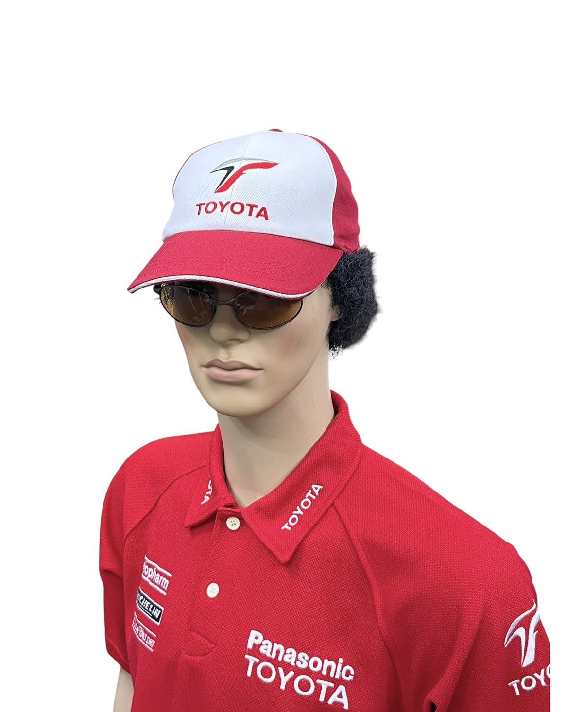 Formula 1 90’s TOYOTA F1 TEAM JAPAN Velcro Strapback Hat Made In Japan Size ONE SIZE - 1 Thumbnail