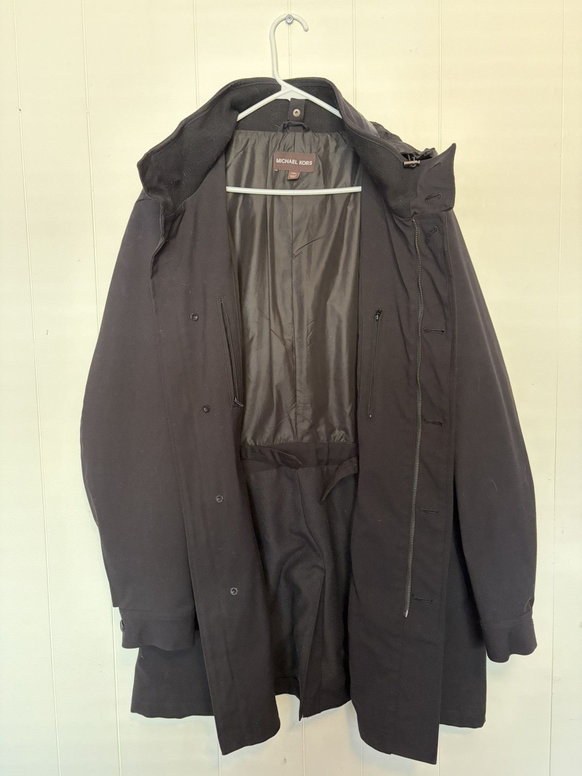 Michael Kors Michael Kors black long coat Size US L / EU 52-54 / 3 - 5 Thumbnail