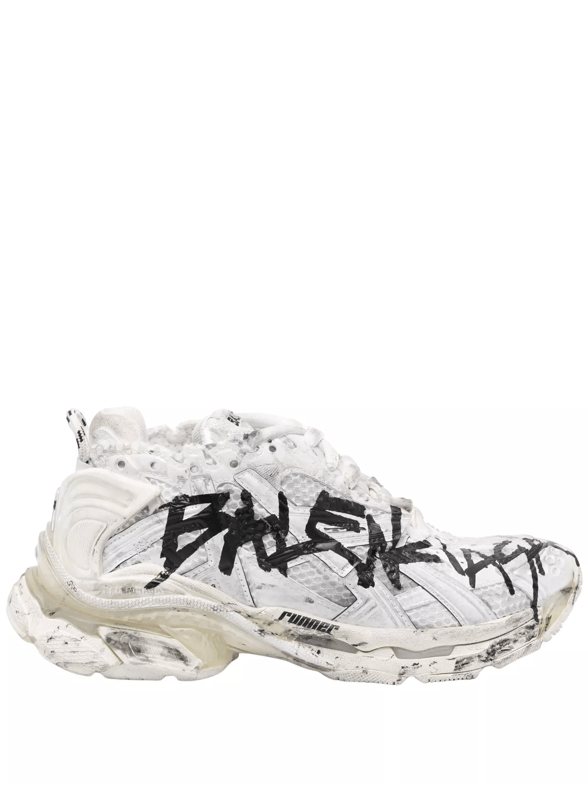 Balenciaga Runner Graffiti White/Black Sneakers New