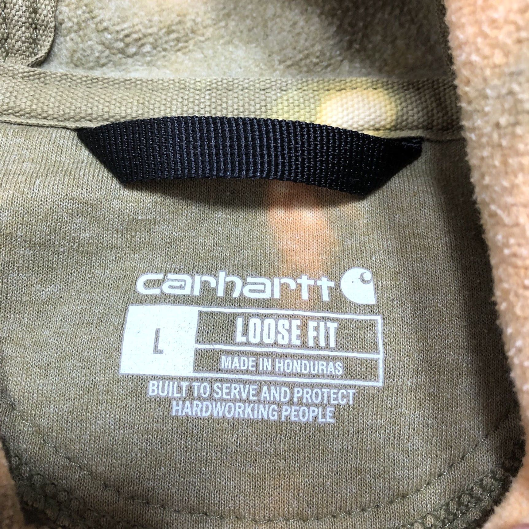 Carhartt Carhartt Hoodie Mens L Green Tie Dye Acid Wash Relaxed Fit Pullover 90s Classic Outdoor Knitted Cotton Blend Polyester Sweatshirt Size US L / EU 52-54 / 3 - 4 Thumbnail