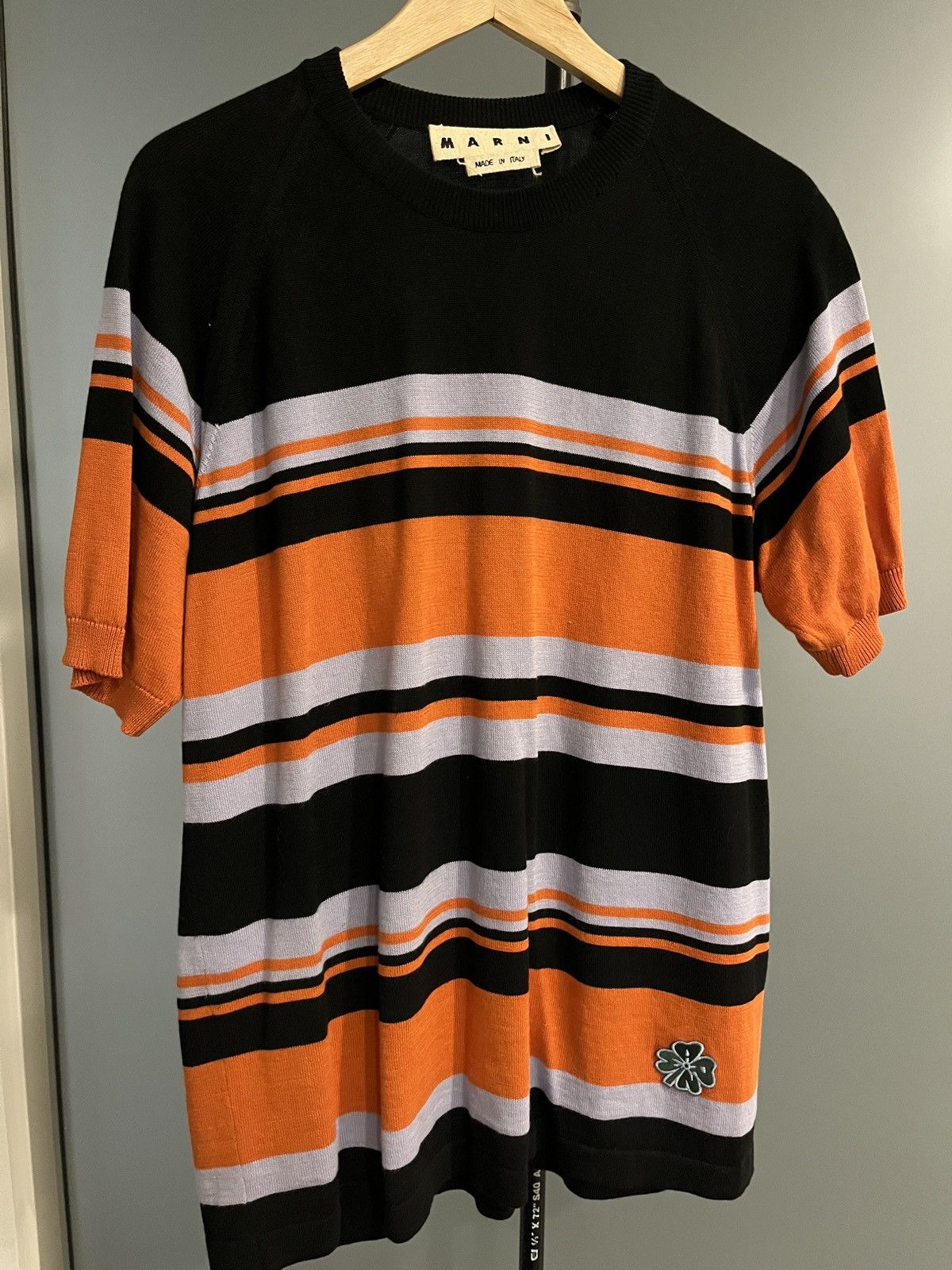 Marni Marni Knit Shirt Sleeve Striped Crew Size US L / EU 52-54 / 3 - 1 Thumbnail