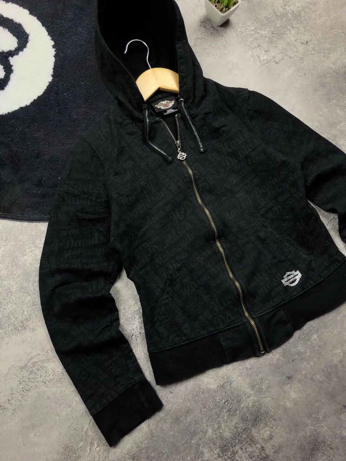 Harley Davidson HARLEY DAVIDSON Vintage Streetwear Motorcycle Zip Hoodie Y2k Size S / US 4 / IT 40 - 3 Thumbnail