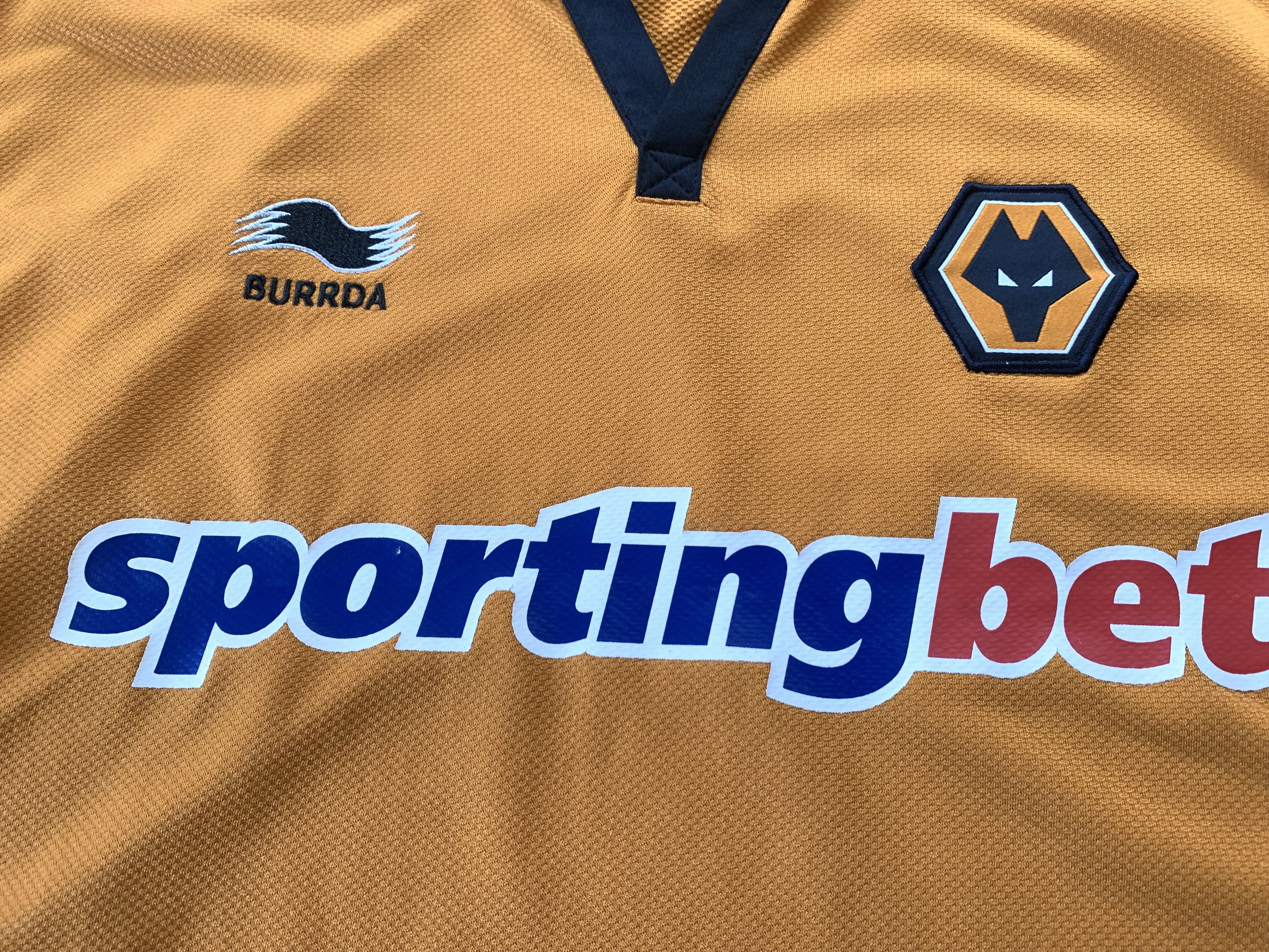 Vintage Vintage Burda Wolves Home Shirt 2010-2011 Size US XL / EU 56 / 4 - 5 Thumbnail