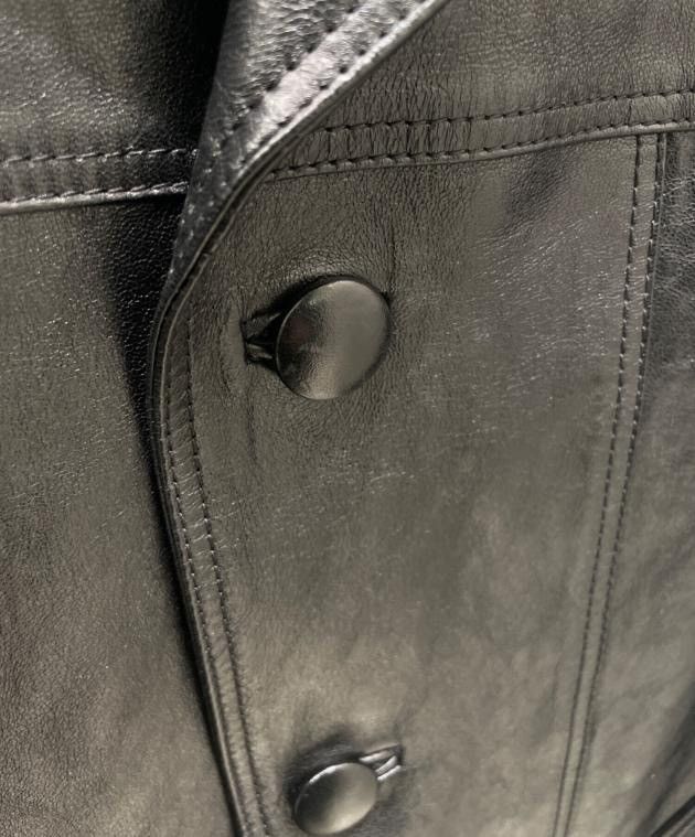 Celine Celine 24FW waxed leather car coat in a soft lambskin sz52 Size US L / EU 52-54 / 3 - 10 Thumbnail