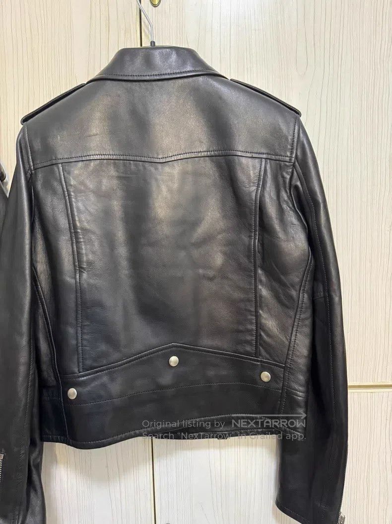 Saint Laurent Paris Saint Laurent Paris Biker Zip Sheep Leather Jacket Size XS / US 0-2 / IT 36-38 - 2 Thumbnail