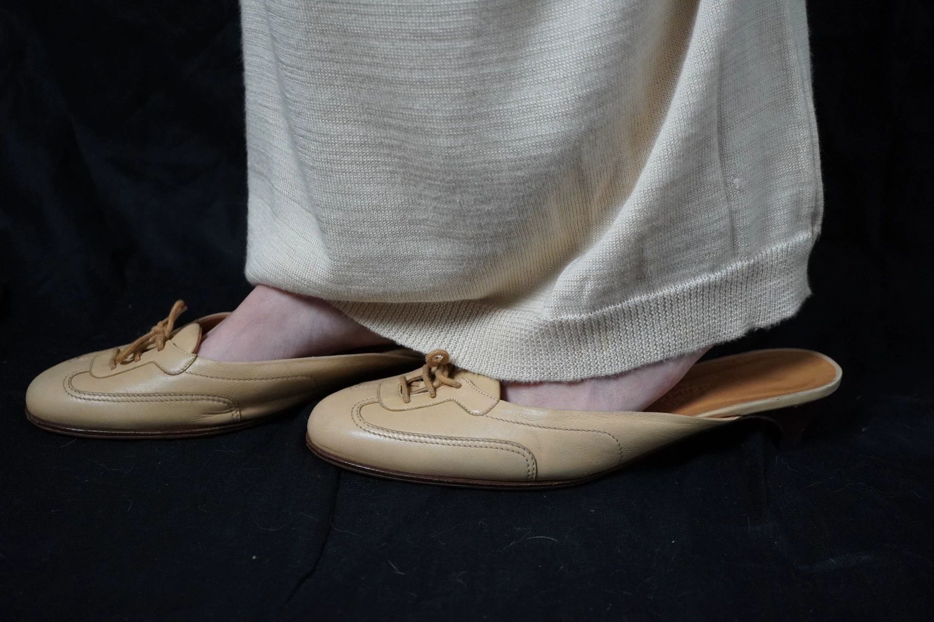 Hermes Hermes 1990s Sheepskin Mule Size 38 9/10 Size US 7.5 / IT 37.5 - 4 Thumbnail