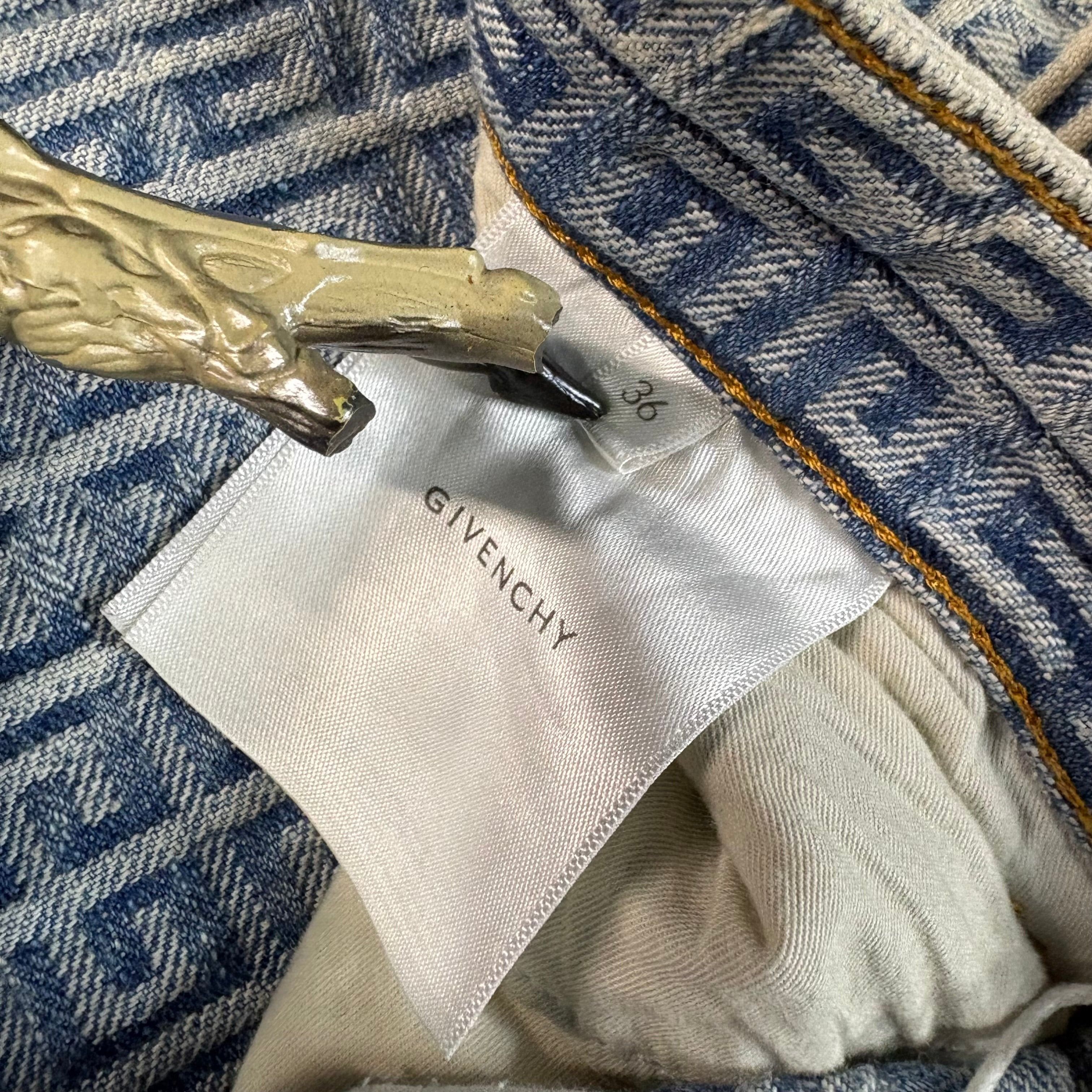 Givenchy Givenchy 4G Monogram Denim Jeans Size 36" Size US 36 / EU 52 - 3 Thumbnail