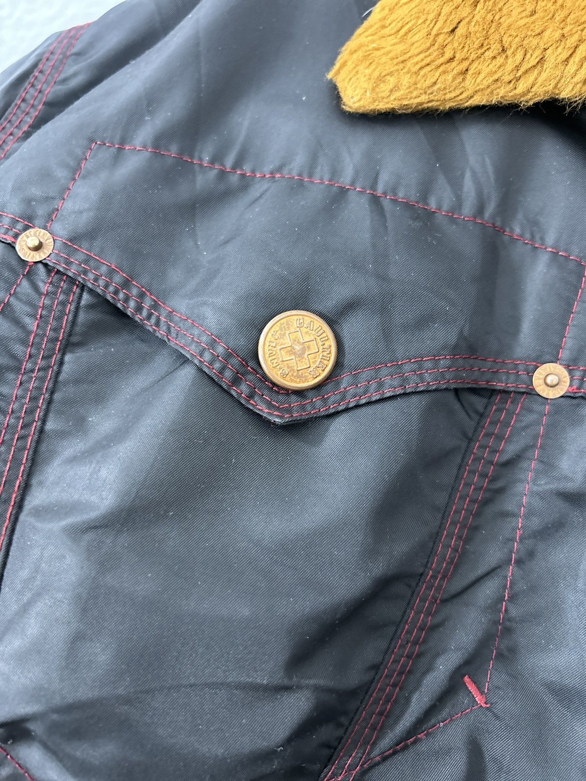 Jean Paul Gaultier GAULTIER JEAN’S AVIATOR JACKET FAUX FUR ARCHIVE 90’s Size US L / EU 52-54 / 3 - 8 Thumbnail