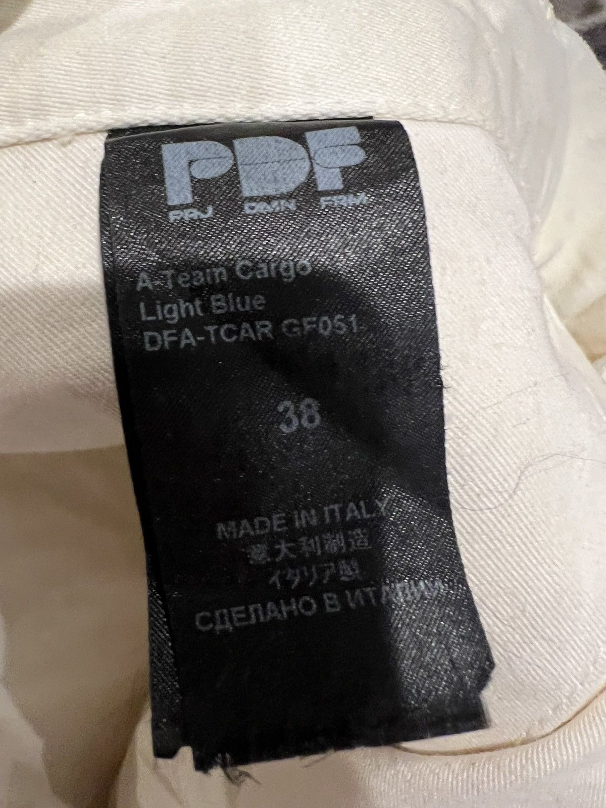 PDF PDF CHANNEL A-TEAM CARGO Size US 38 / EU 54 - 5 Thumbnail