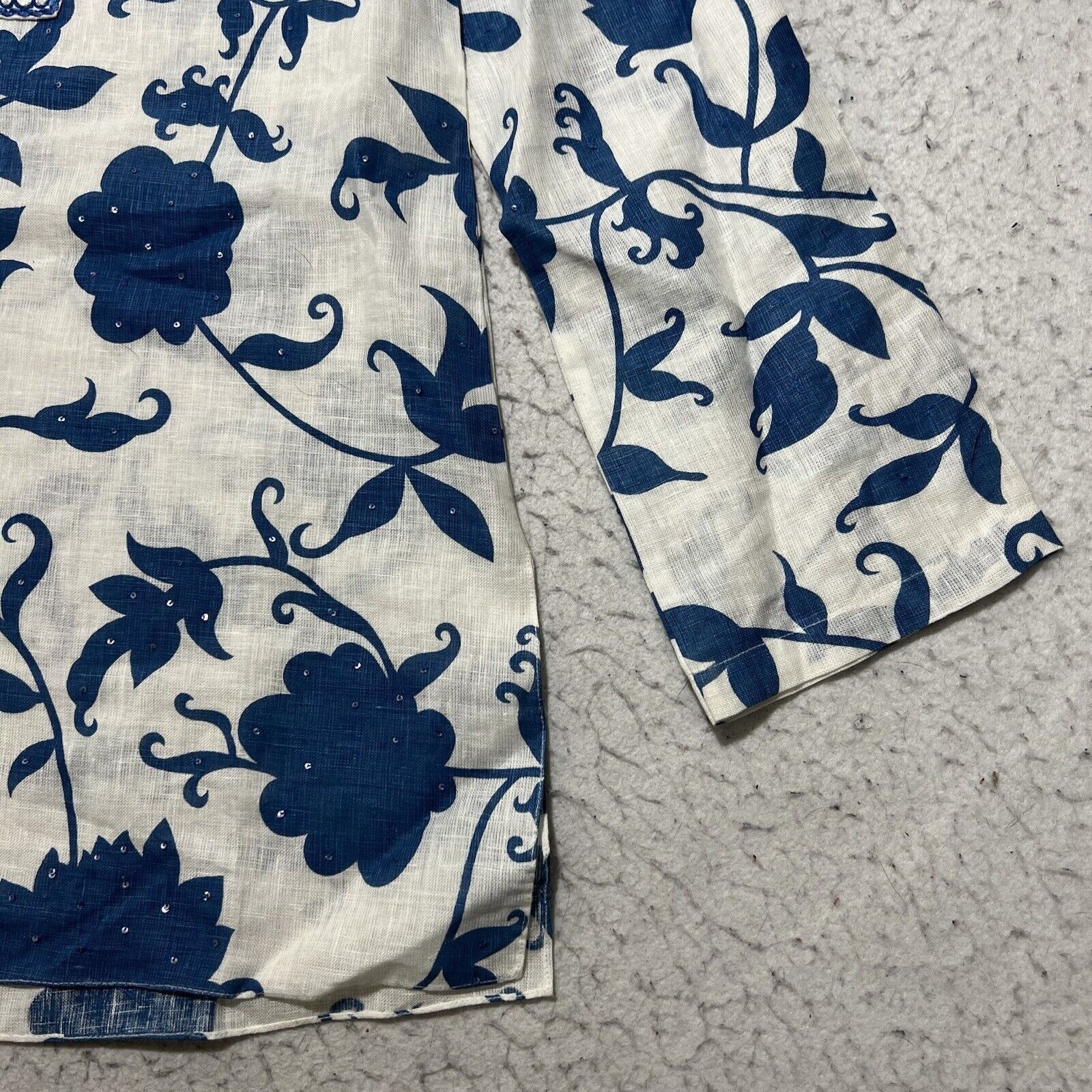 Other Bella Tu by Gopi Vaid Women's 4 Floral Rhinestone Blouse Size S / US 4 / IT 40 - 4 Thumbnail