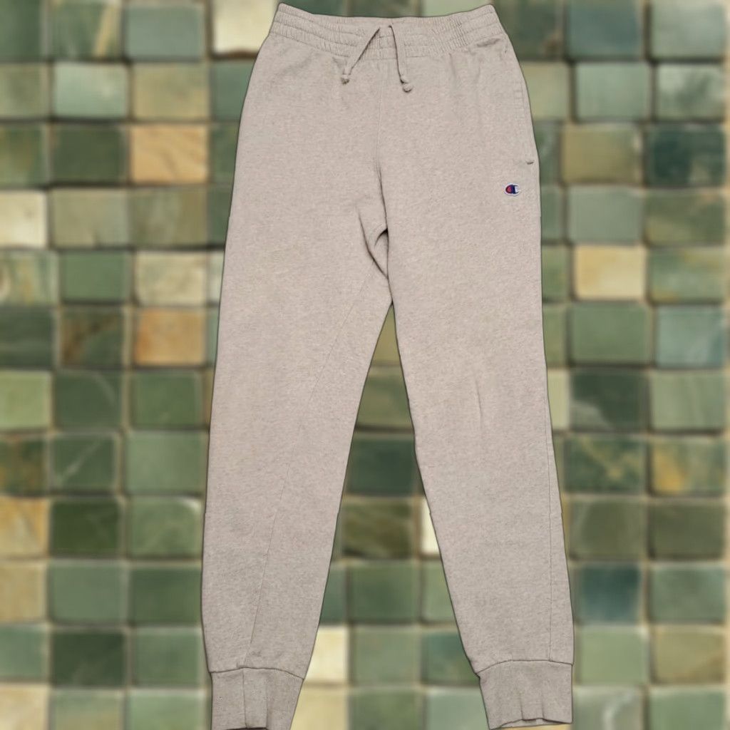 Champion Champion Mens Jogger Pants Small Gray Draw String Elastic Waist Sweat Run Retro Size US 29 - 1 Thumbnail