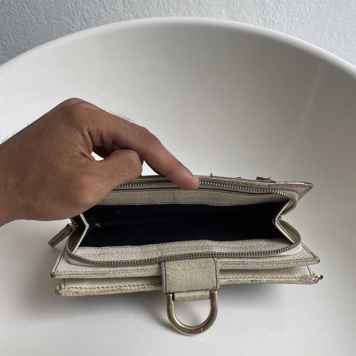 Gucci Vintage Gucci Denim Blue Wallet Size ONE SIZE - 9 Thumbnail