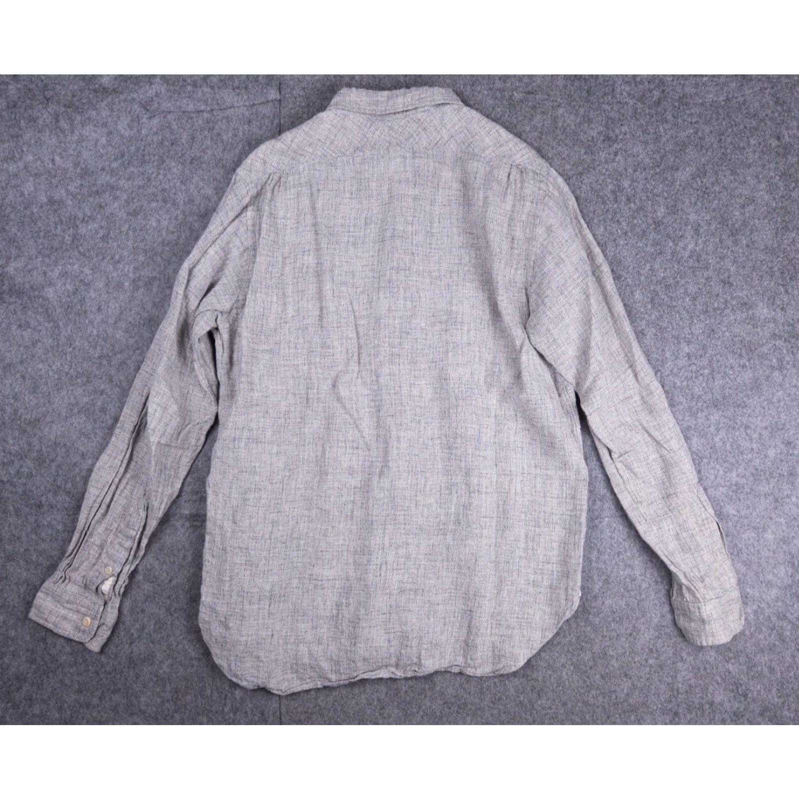 Sunny Sports VINTAGE Sunny Sports Japan American Life Shirt Men's XL Gray Button Up Linen Blend Size US XL / EU 56 / 4 - 2 Thumbnail