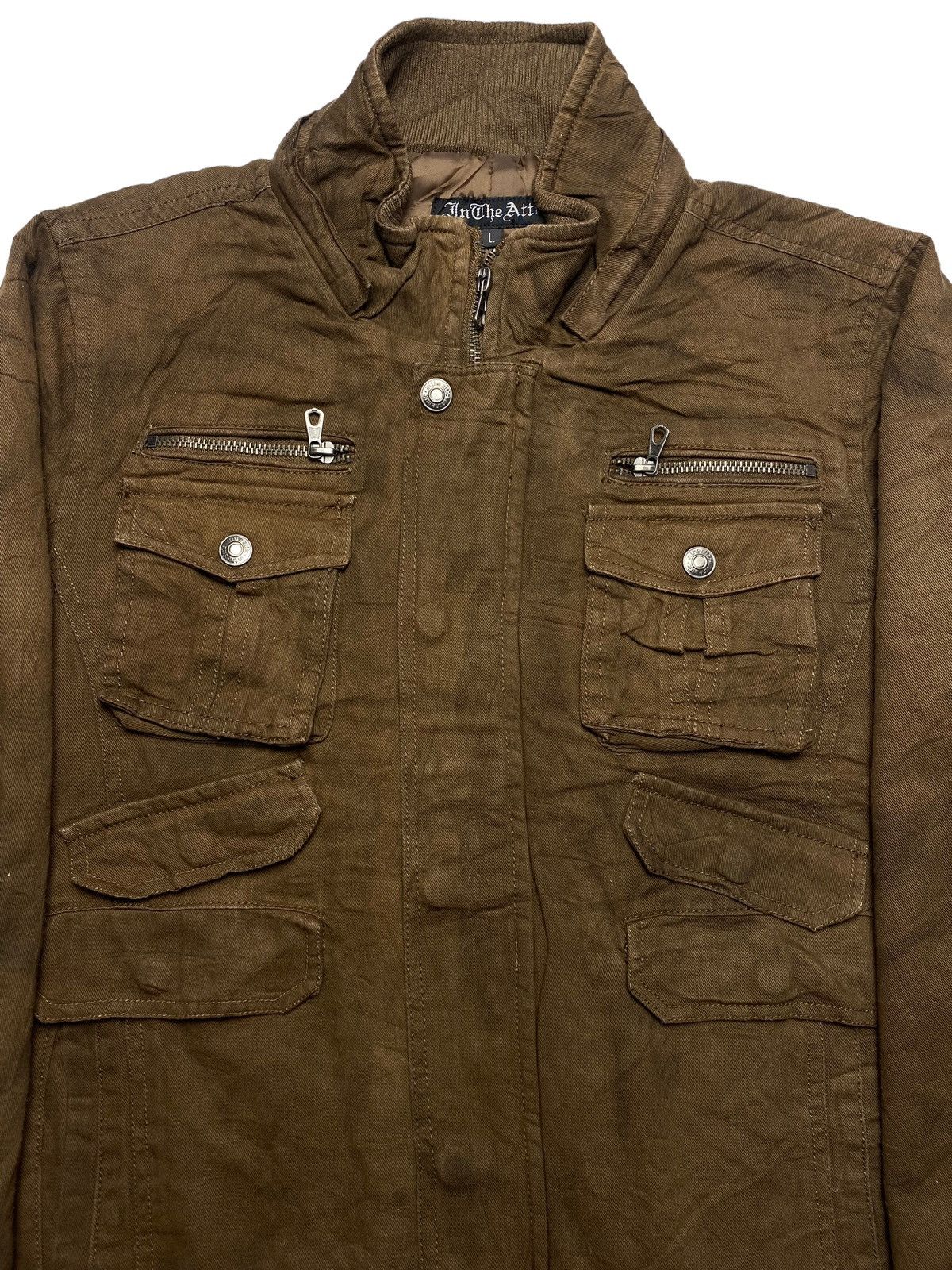 If Six Was Nine 2000s In The Attic - Multipocket Wooden Jacket Size US M / EU 48-50 / 2 - 7 Thumbnail
