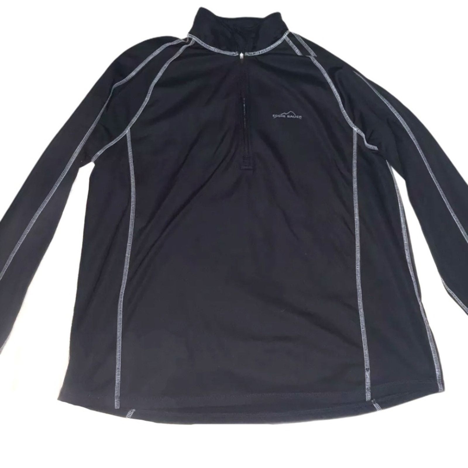 Eddie Bauer Eddie Bauer Sport Mens Black Quarter Zip Pullover Size US XL / EU 56 / 4 - 2 Thumbnail