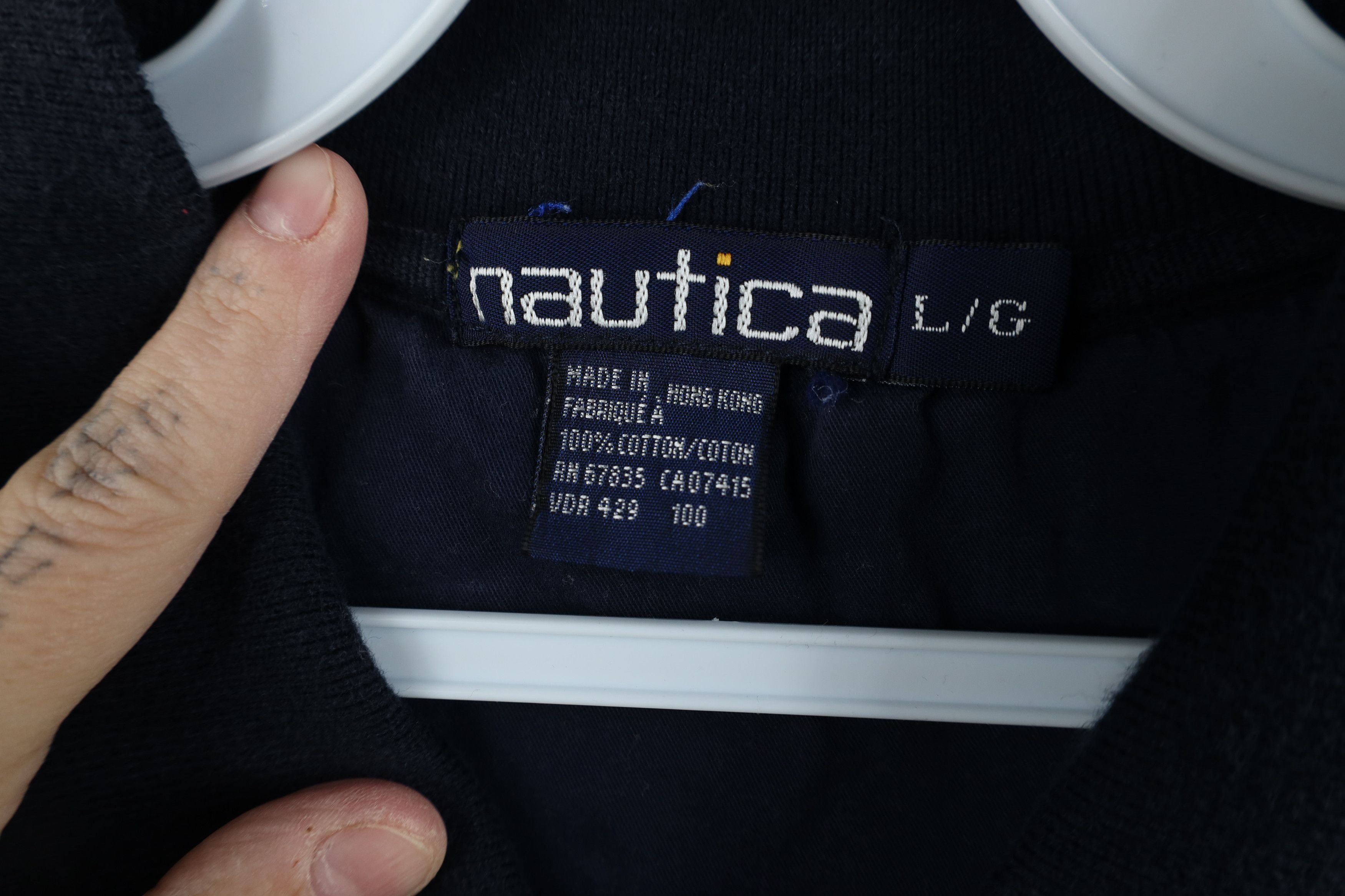 Nautica Vintage 90s Nautica Sailboat Cotton Knit Golf Polo Shirt Size US L / EU 52-54 / 3 - 7 Thumbnail