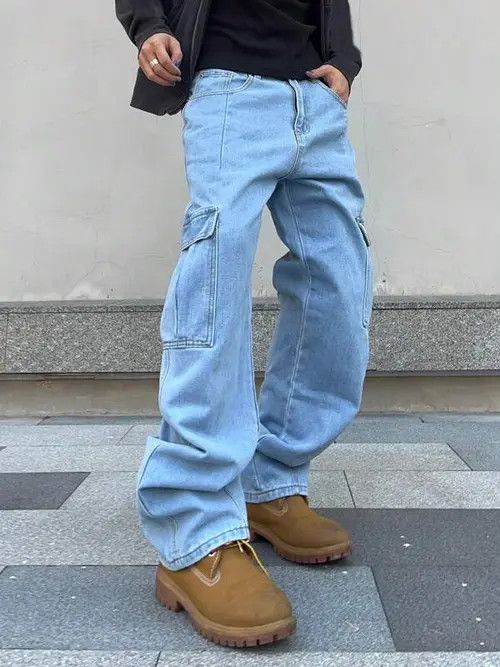 Jean Cargo Jeans Denim Loose fit Size US 34 / EU 50 - 2 Thumbnail