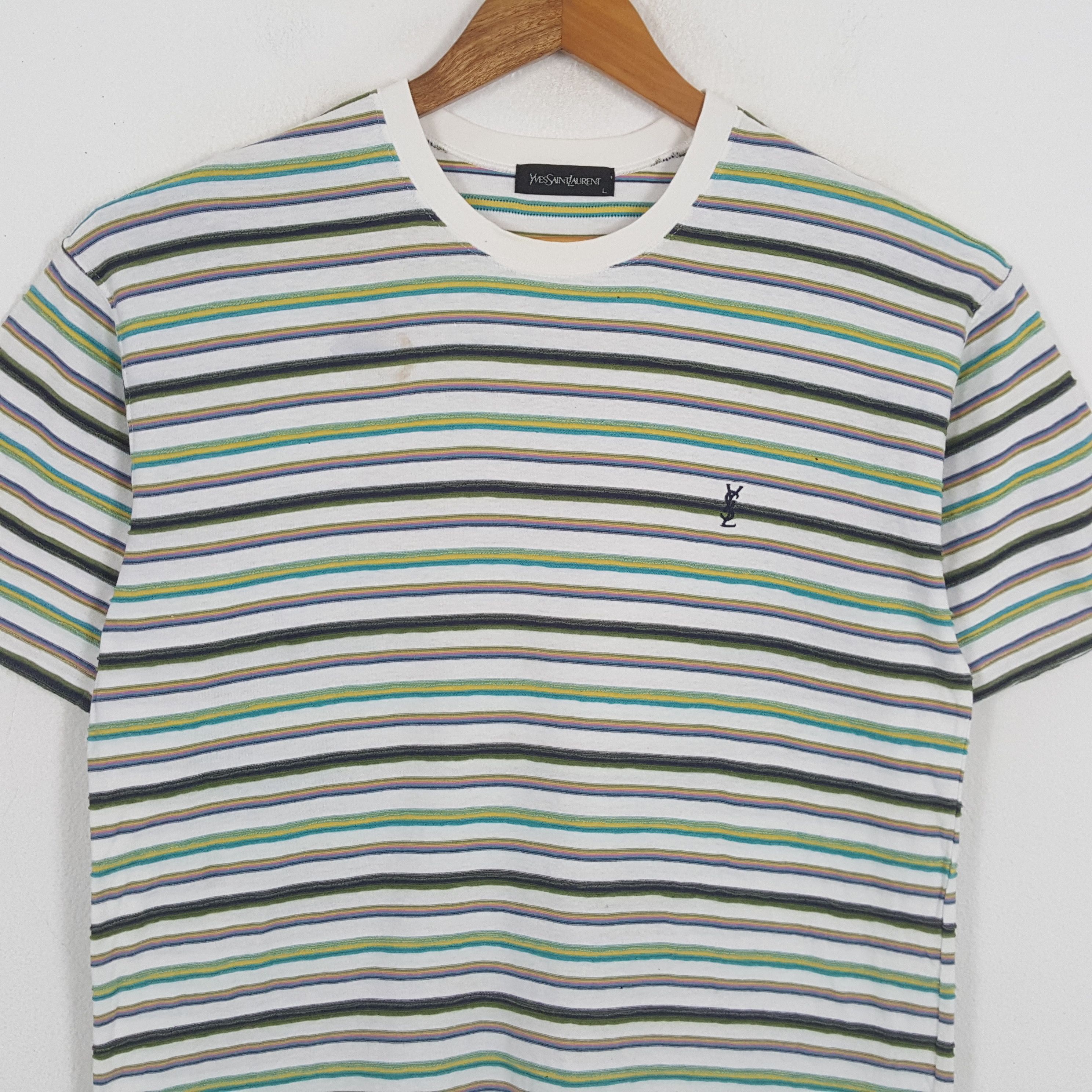 Japanese Brand × Vintage × Yves Saint Laurent Vintage YVES SAINT LAURENT Italian Fashion Brand T-Shirts Size US L / EU 52-54 / 3 - 2 Thumbnail