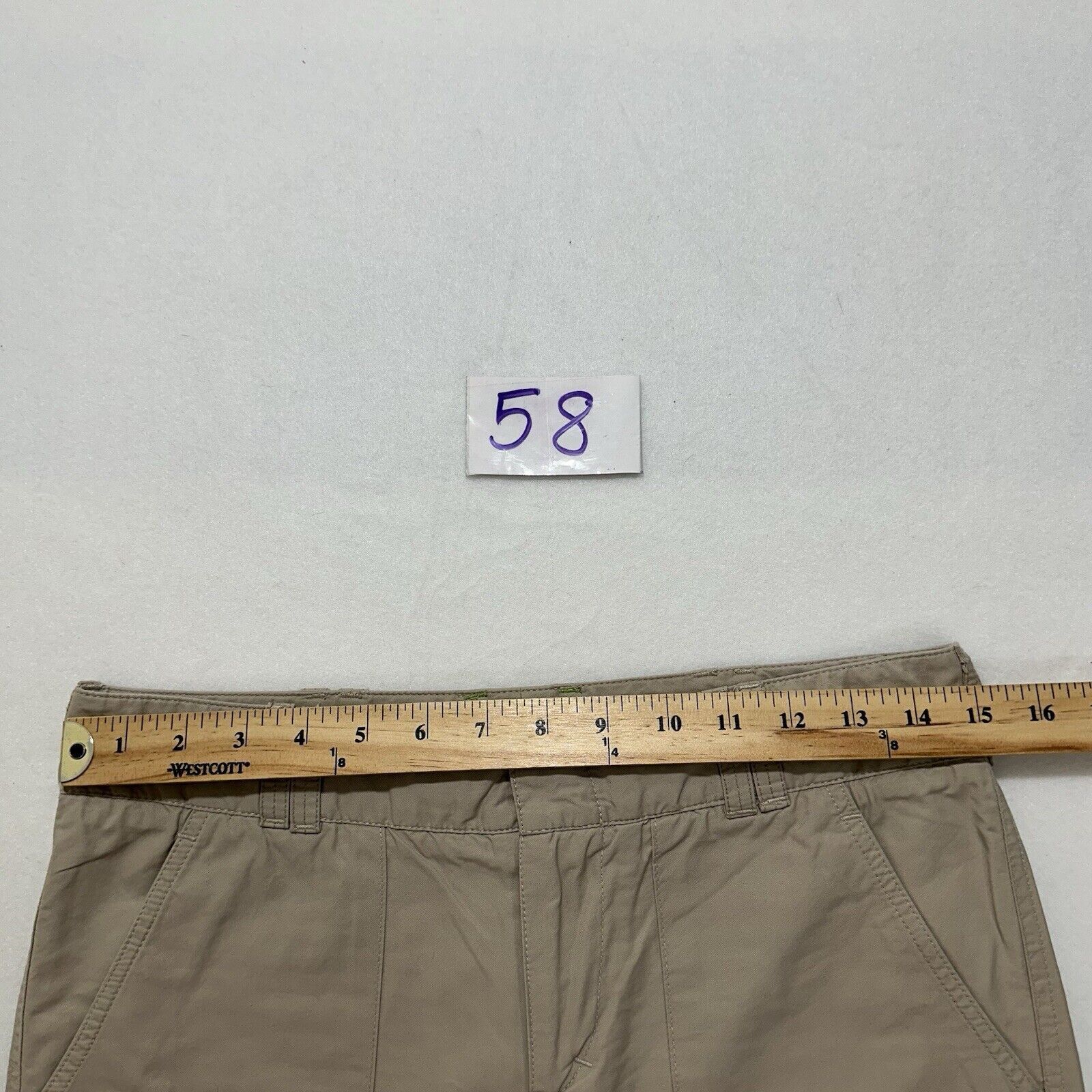 Vince Vince 2 Capri Chino Beige Pants Flat Front Zip Ankles Size 26" / US 2 / IT 38 - 15 Thumbnail