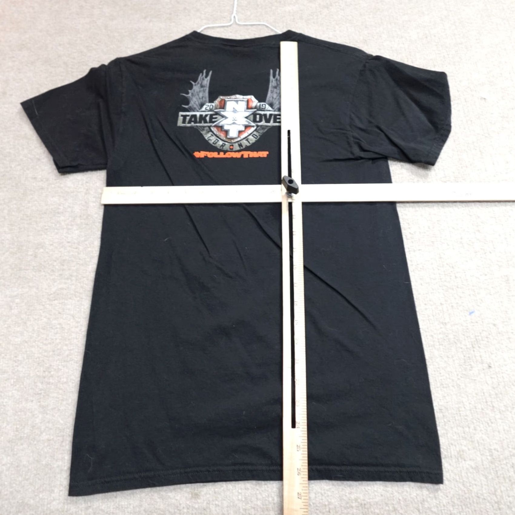 Vintage NXT Shirt Small Black Double Sided 2019 Toronto Gargano Candice Take Over Mens S Double-Sided Member Resize-Playoff? Size US S / EU 44-46 / 1 - 4 Thumbnail