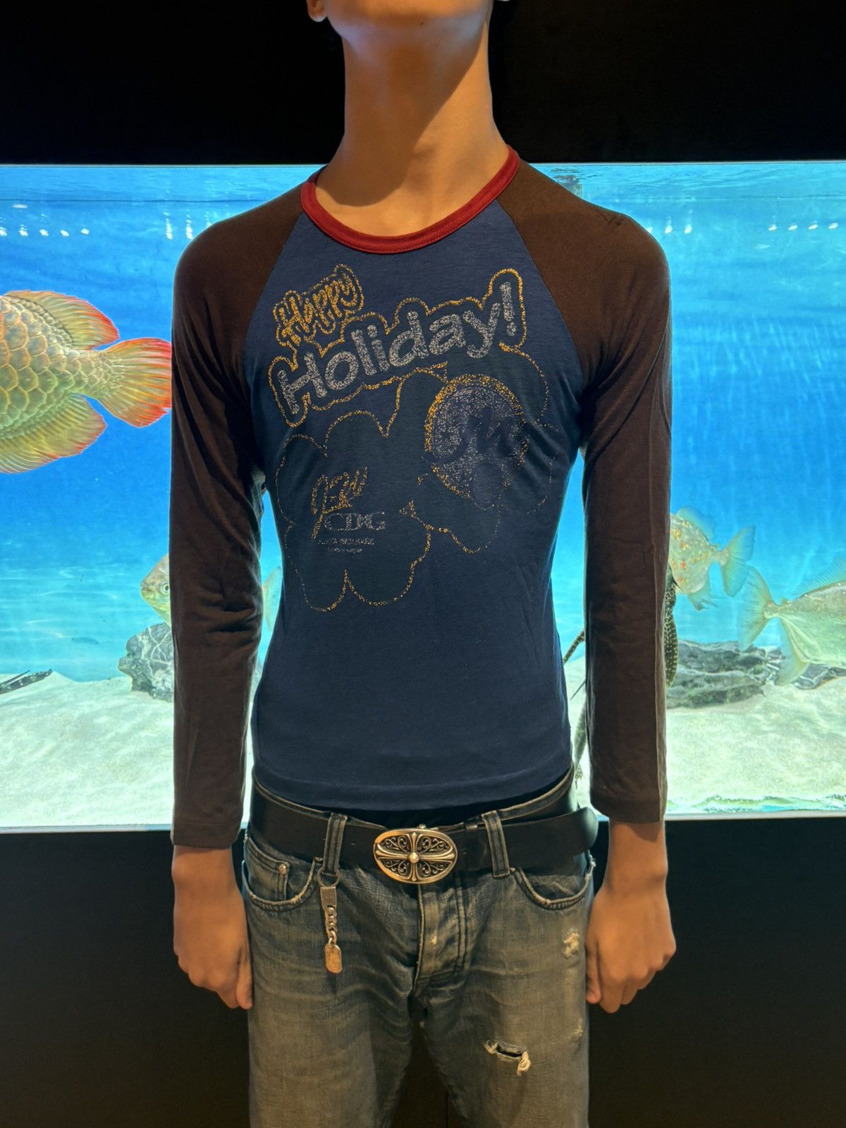 Junya Watanabe Junya Watanabe CDG AD2001 Happy Holidays Raglan Size US S / EU 44-46 / 1 - 1 Thumbnail