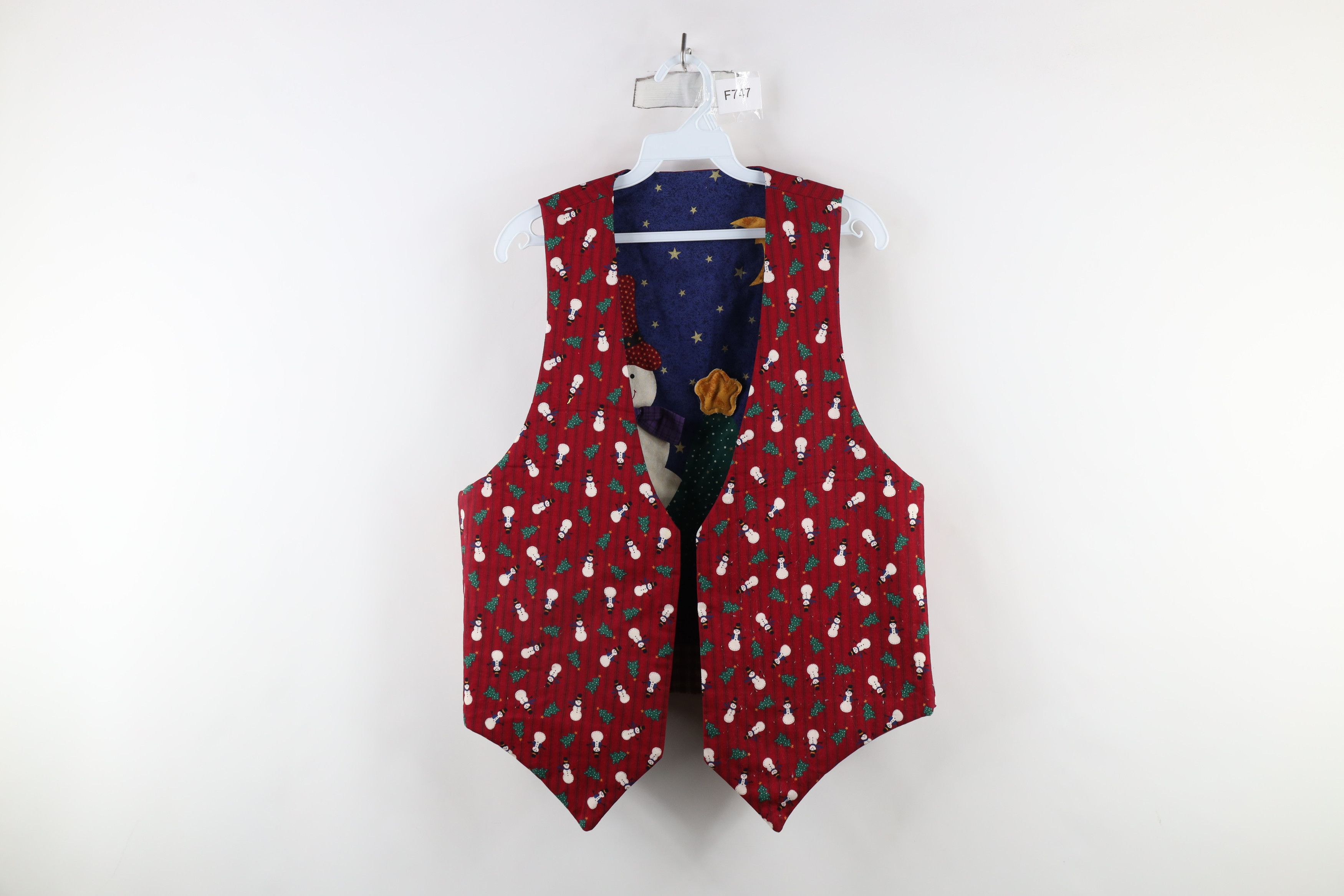Vintage Vintage 90s Streetwear Reversible Christmas Vest Jacket Size M / US 6-8 / IT 42-44 - 13 Thumbnail