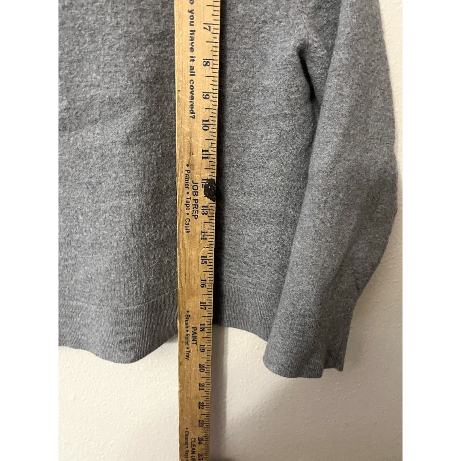 Banana Republic Banana Republic Sweater Men XL Gray Italian Merino Yarn 1/4 Zip Pullover Knit Wool Size US XL / EU 56 / 4 - 4 Thumbnail