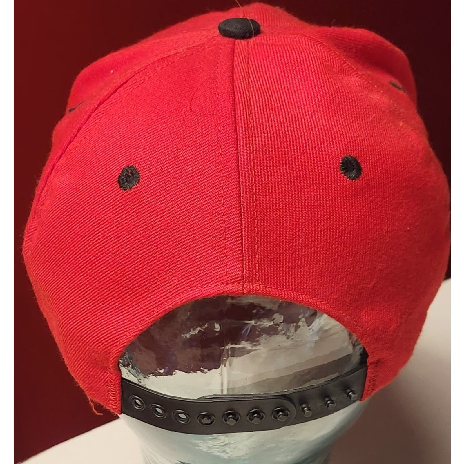 Vintage VINTAGE Craftsman Hat Snapback Logo Red Black USA MADE Mens Adjusta ble Cap Emblem Badge Graphic Classic Size ONE SIZE - 5 Thumbnail