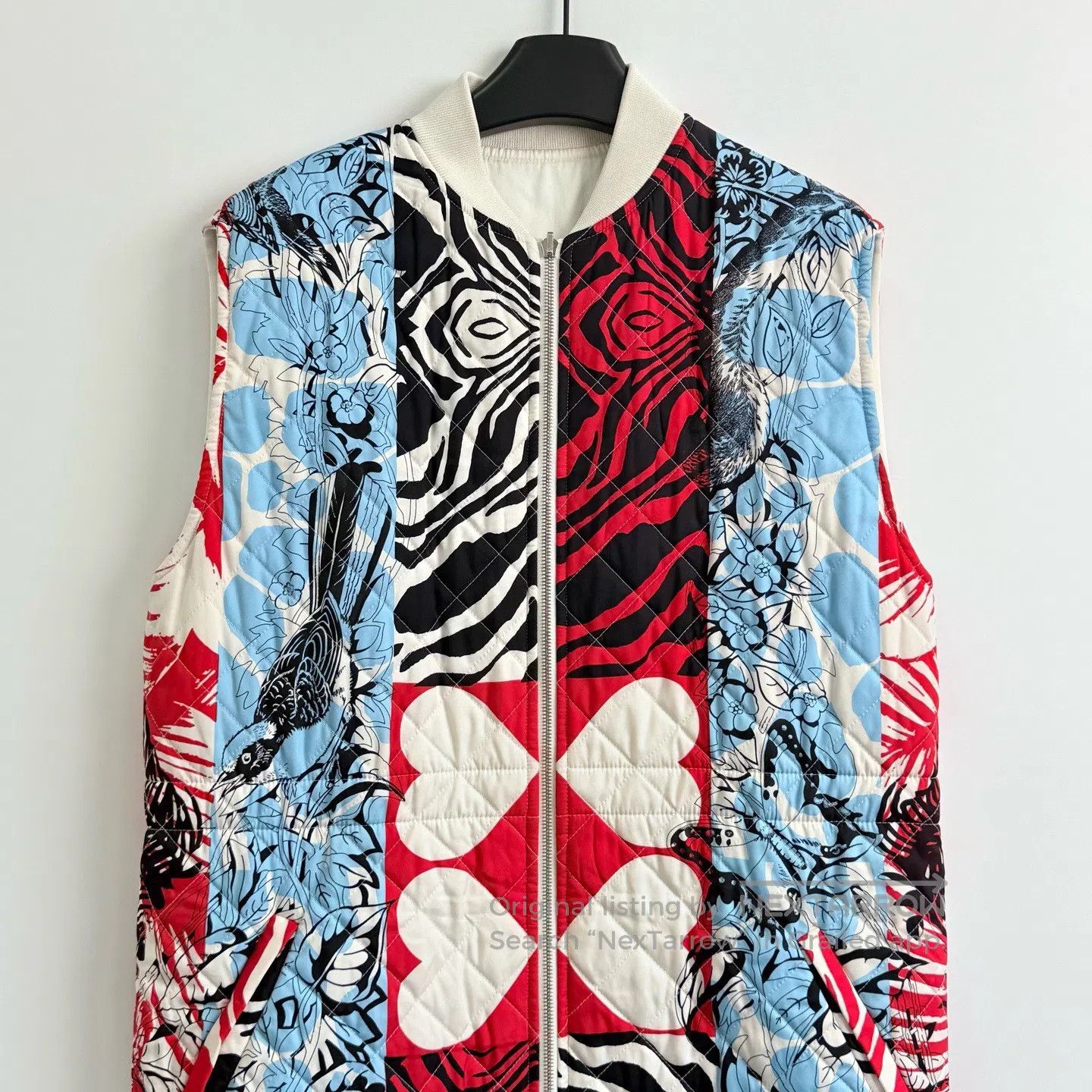 Hermes Hermes Double-Sided Patchwork Color Blocked Long Quilted V Size XS / US 0-2 / IT 36-38 - 2 Thumbnail