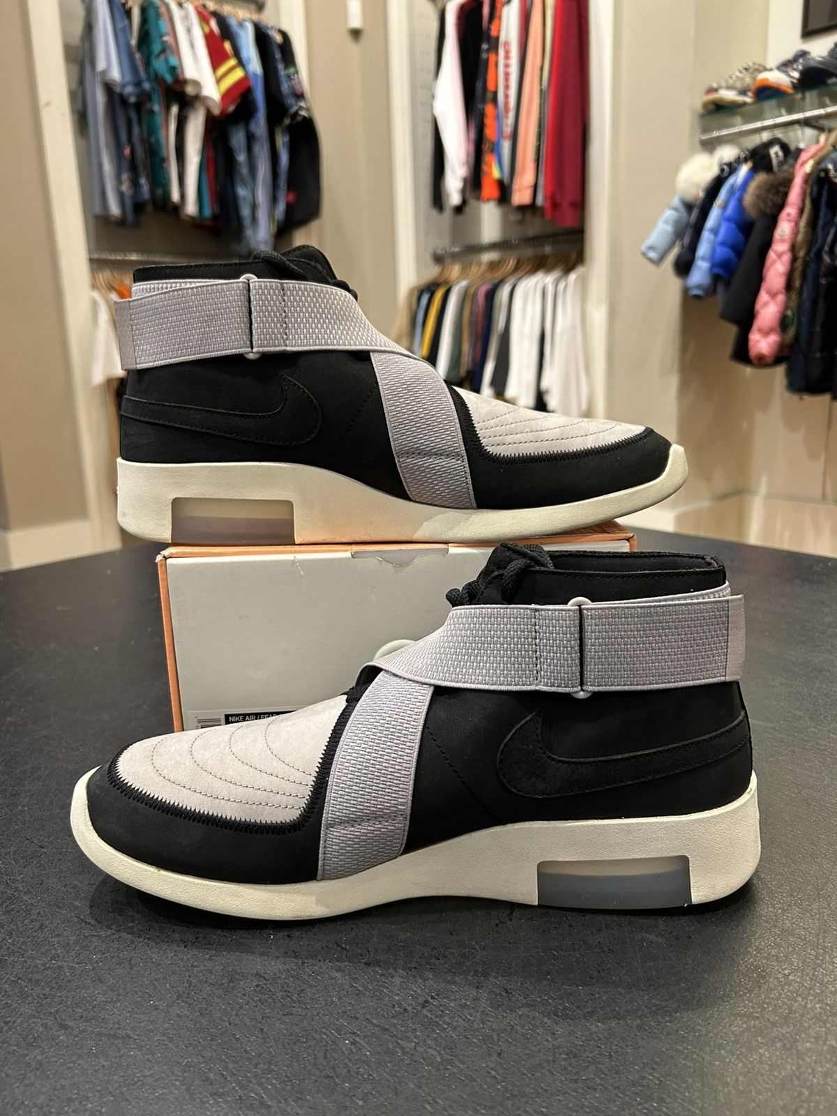 Fear of God × Nike Nike X Fear of God Air Raid ‘Black Grey’ Size US 11.5 / EU 44-45 - 2 Thumbnail