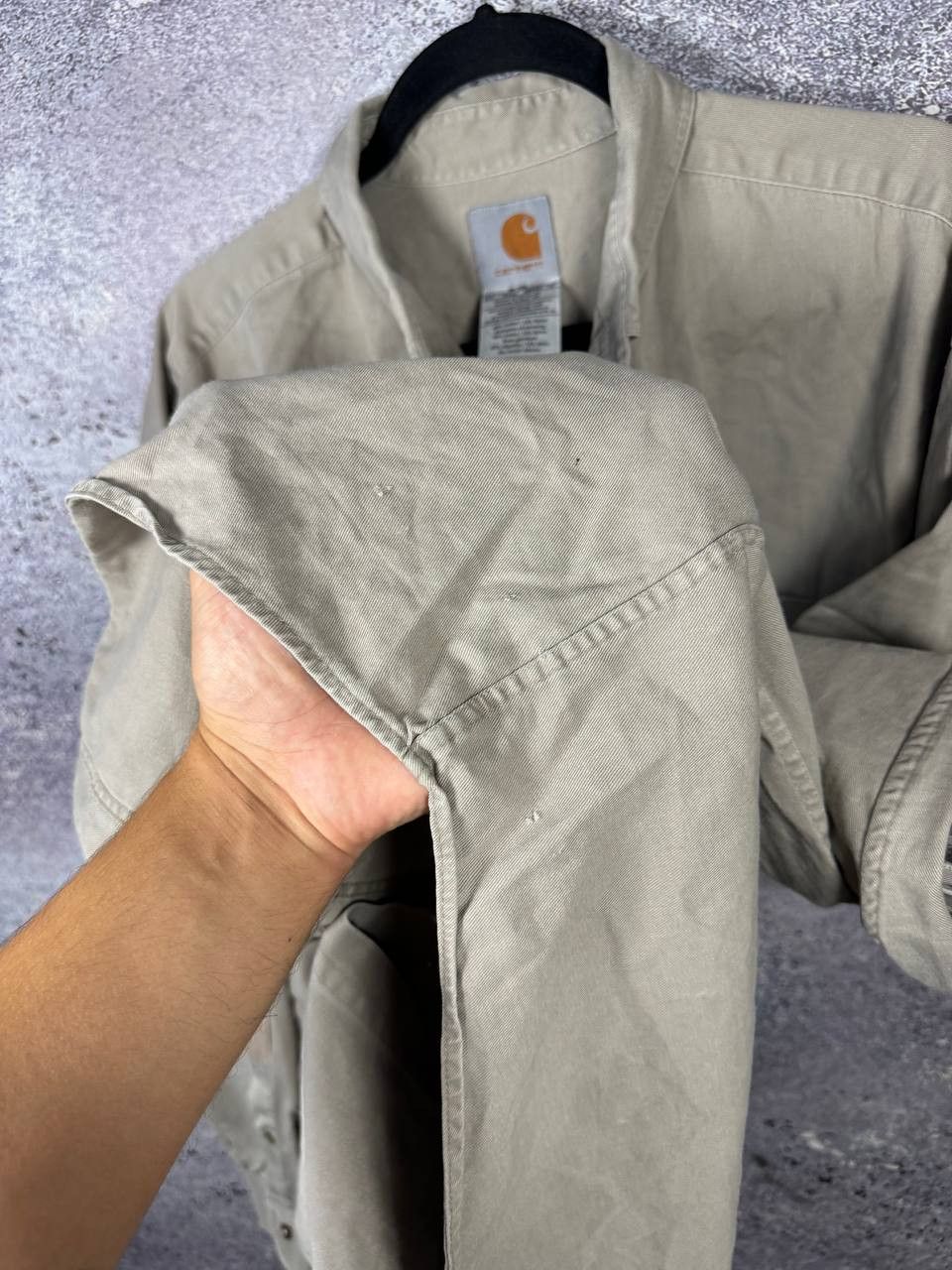 Carhartt RARE Vintage Carhartt Khaki Shirt Men's XL Size Size US XL / EU 56 / 4 - 11 Thumbnail