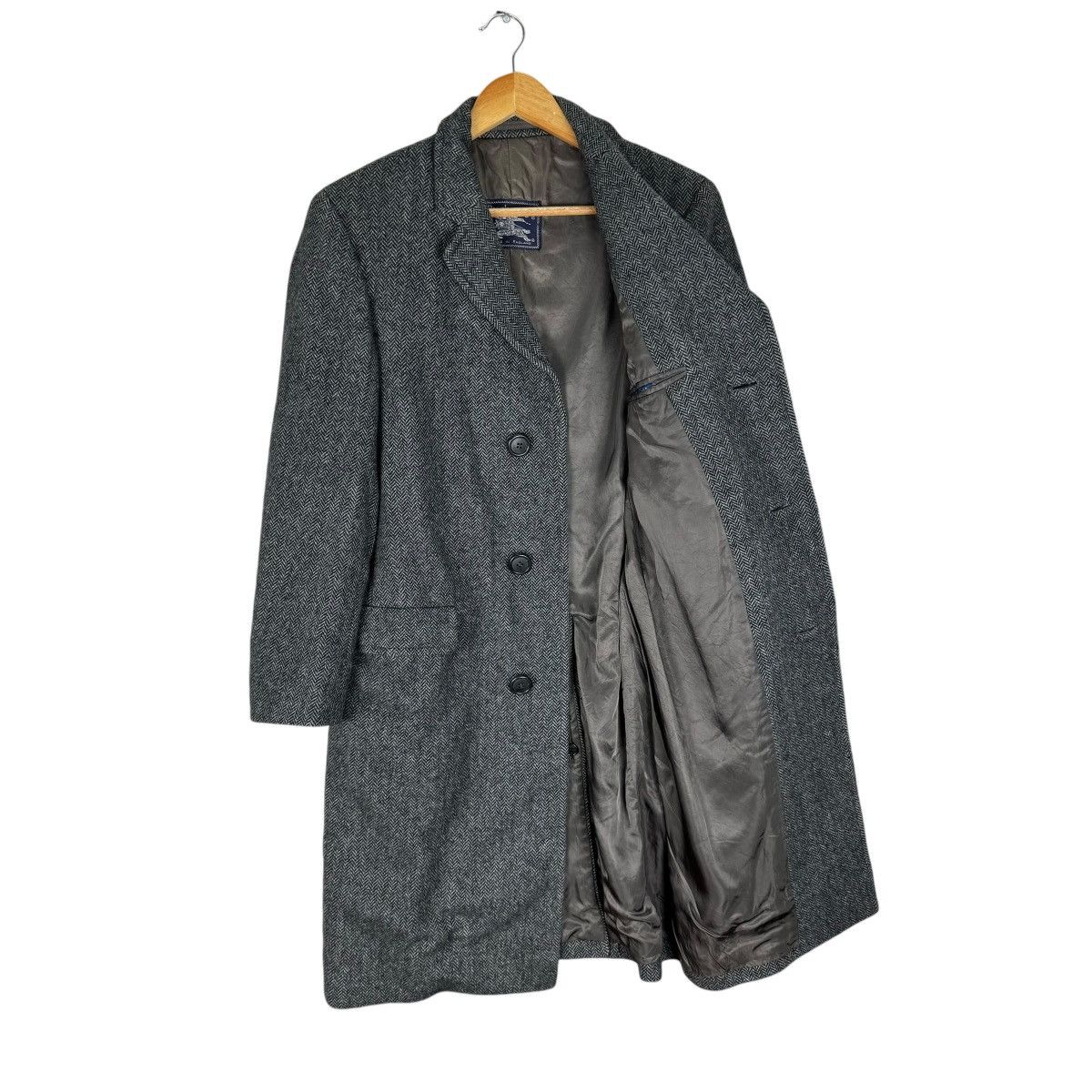 Burberry 🔥BURBERRY HERRINGBONE WOOL OVERCOAT LONG JACKET Size US S / EU 44-46 / 1 - 6 Thumbnail