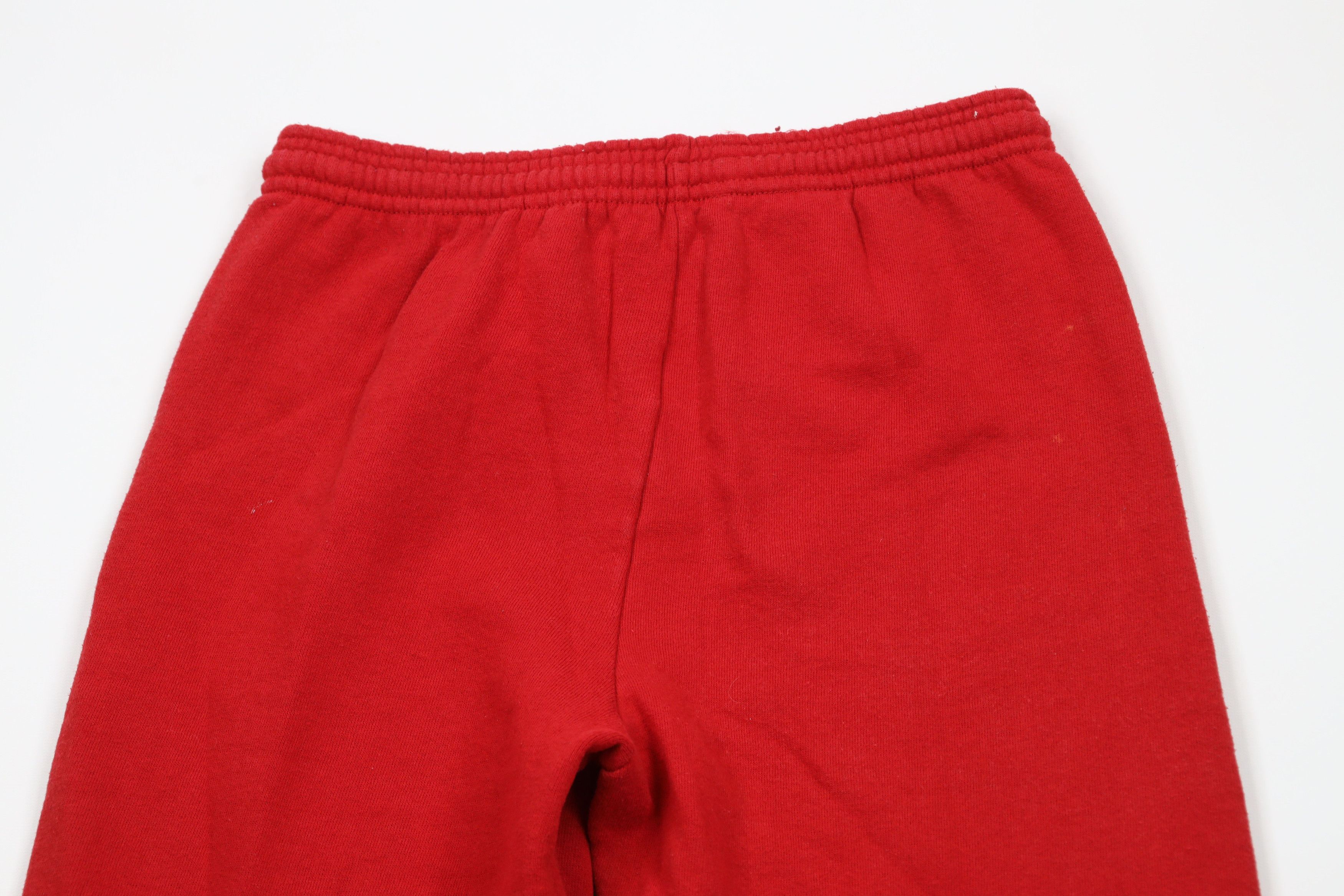 Vintage Vintage 90s Streetwear Distressed Blank Sweatpants Red USA Size US 34 / EU 50 - 11 Thumbnail