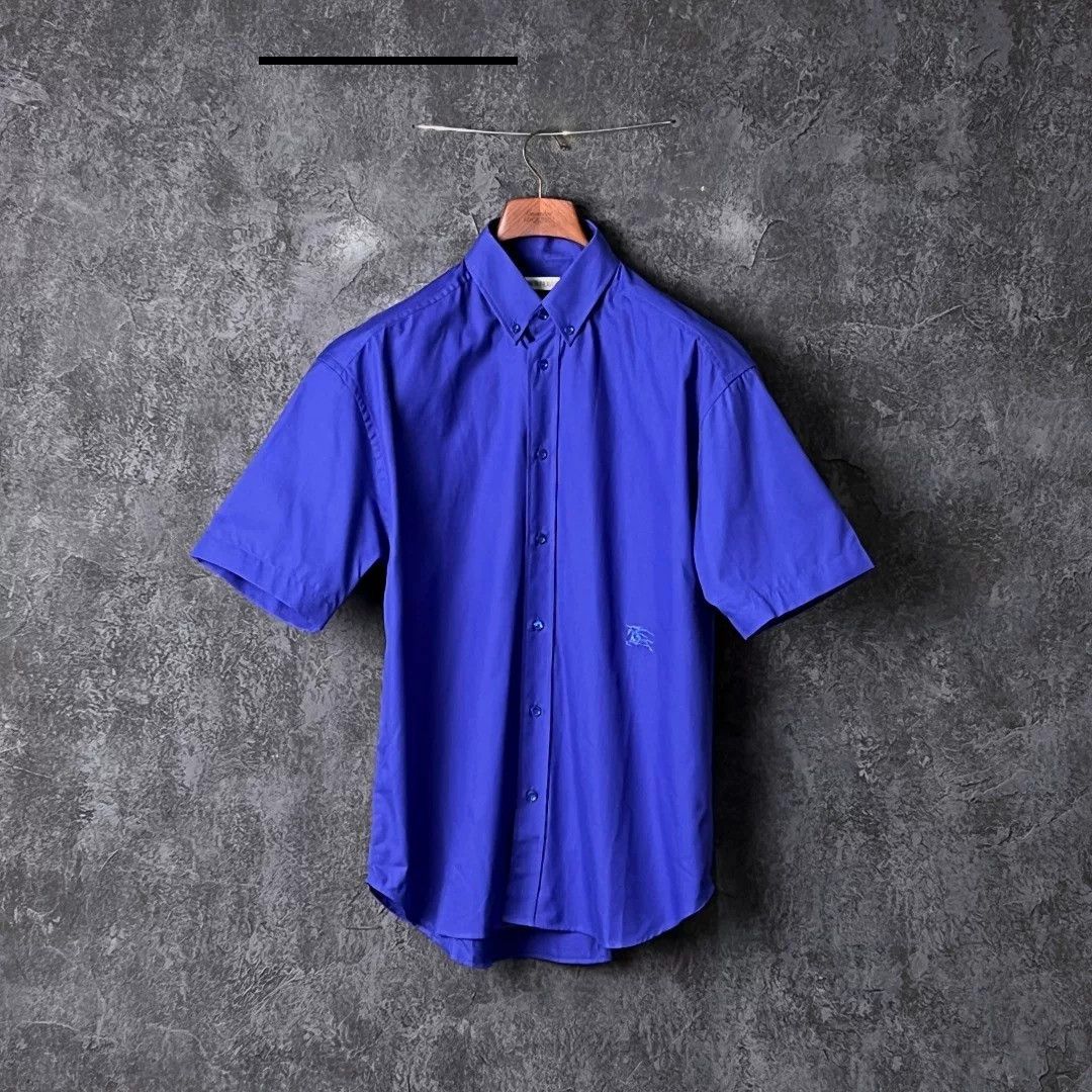Burberry Burberry Cotton Blue Shirt xl Men Size US XL / EU 56 / 4 - 1 Thumbnail