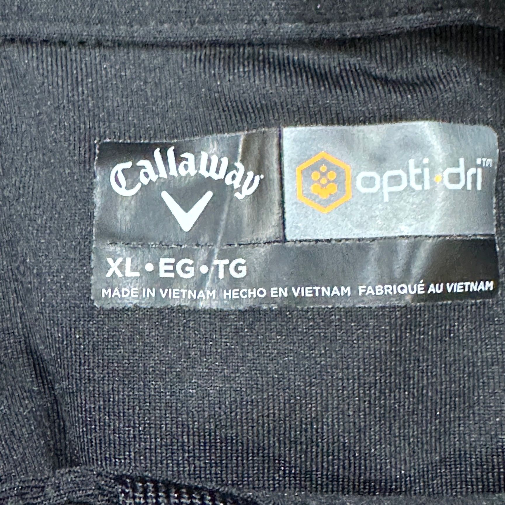 Callaway Callaway Polo Shirt XL Black Veritas Opti Dri Moisture Wicking Athleisure Golf Shirt Mens Polo (Striped) Veritas Opti Dri Size US XL / EU 56 / 4 - 6 Thumbnail
