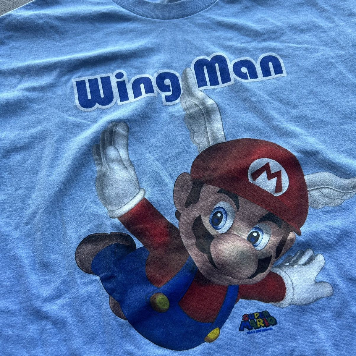 Nintendo × Vintage Y2K 08 super Mario wingman graphic Mario tee shirt Size US L / EU 52-54 / 3 - 3 Thumbnail