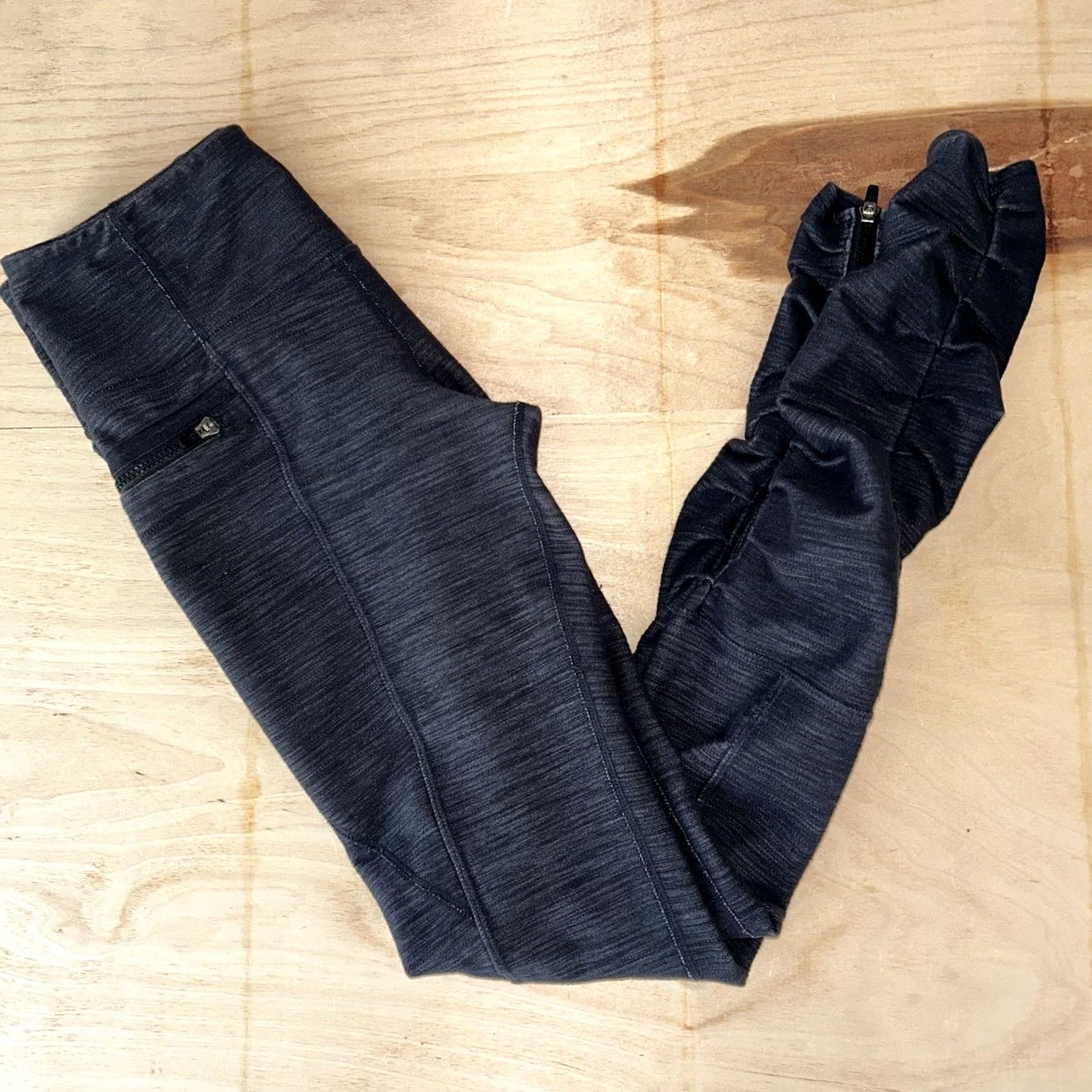 Lululemon Lululemon Insight Pant Leggings Black Deep Coal Slub Denim Size 4 Size 27" / US 4 / IT 40 - 2 Thumbnail