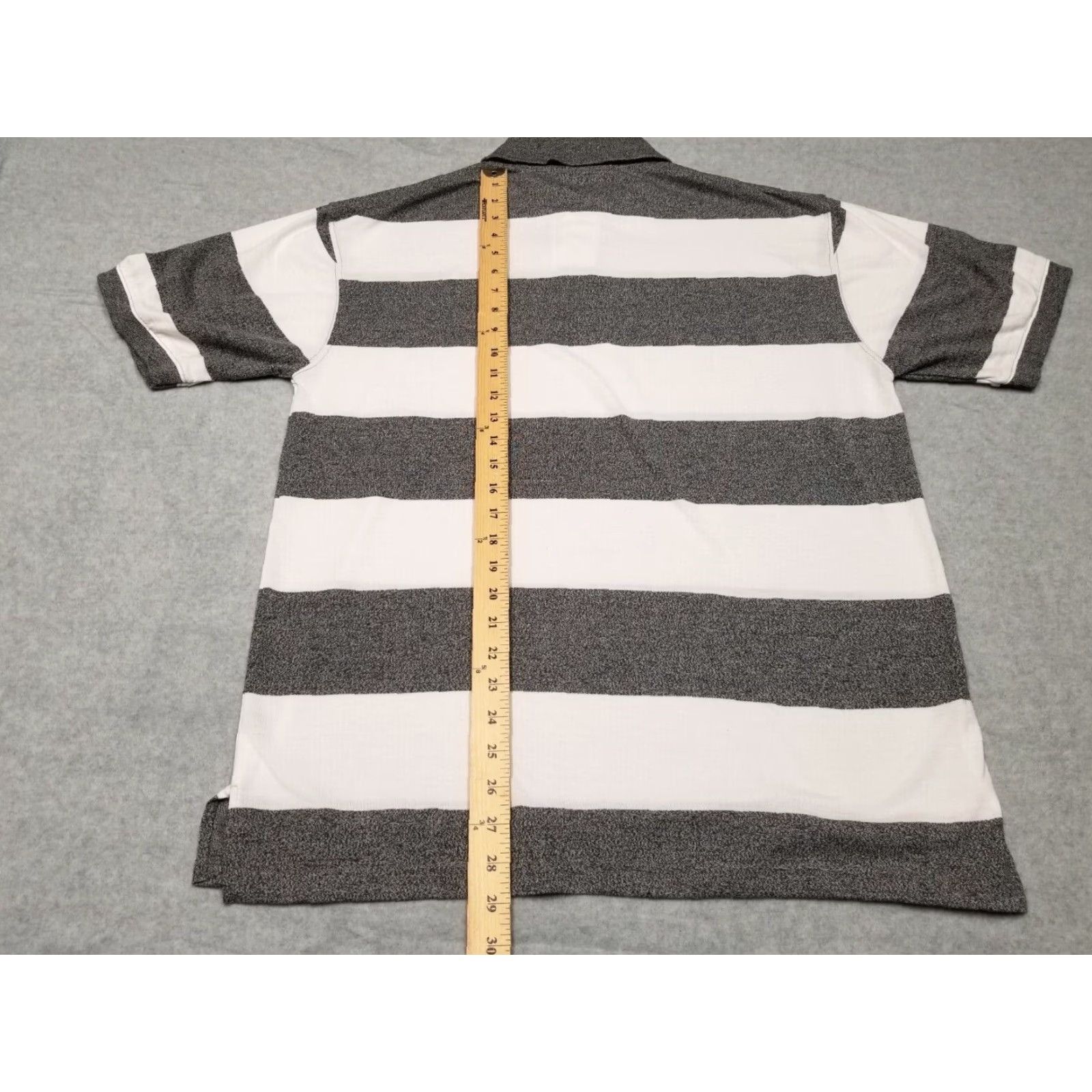Vintage VINTAGE St Germain Polo Shirt Mens Extra Large Grey White Striped Short Sleeve Red Rhino Size US XL / EU 56 / 4 - 7 Thumbnail