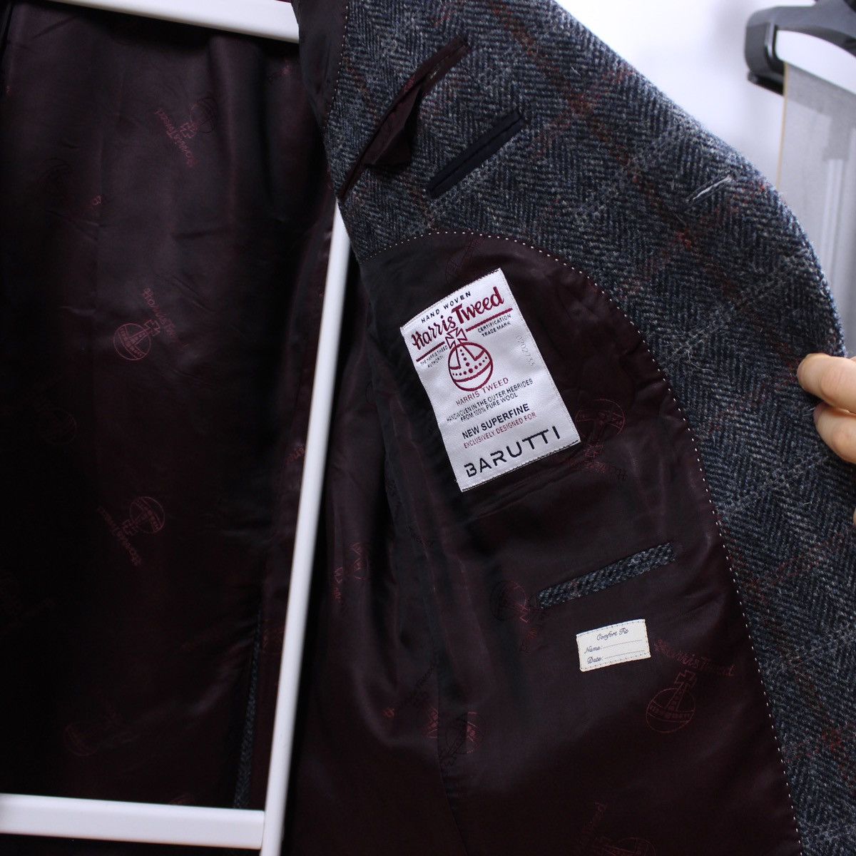 Harris Tweed Harris Tweed x Mario Barutti Wool Blazer Jacket Size 46S - 9 Thumbnail