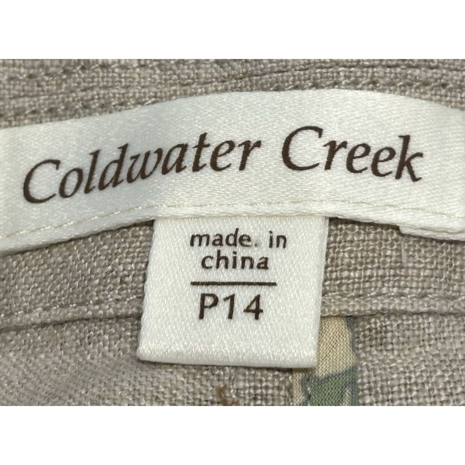 Coldwater Creek Coldwater Creek Linen Swing Blazer 14P Petite Tan Women’s Long Sleeve Button Closure Coastal New With Tags Womens Size XL / US 12-14 / IT 48-50 - 7 Thumbnail