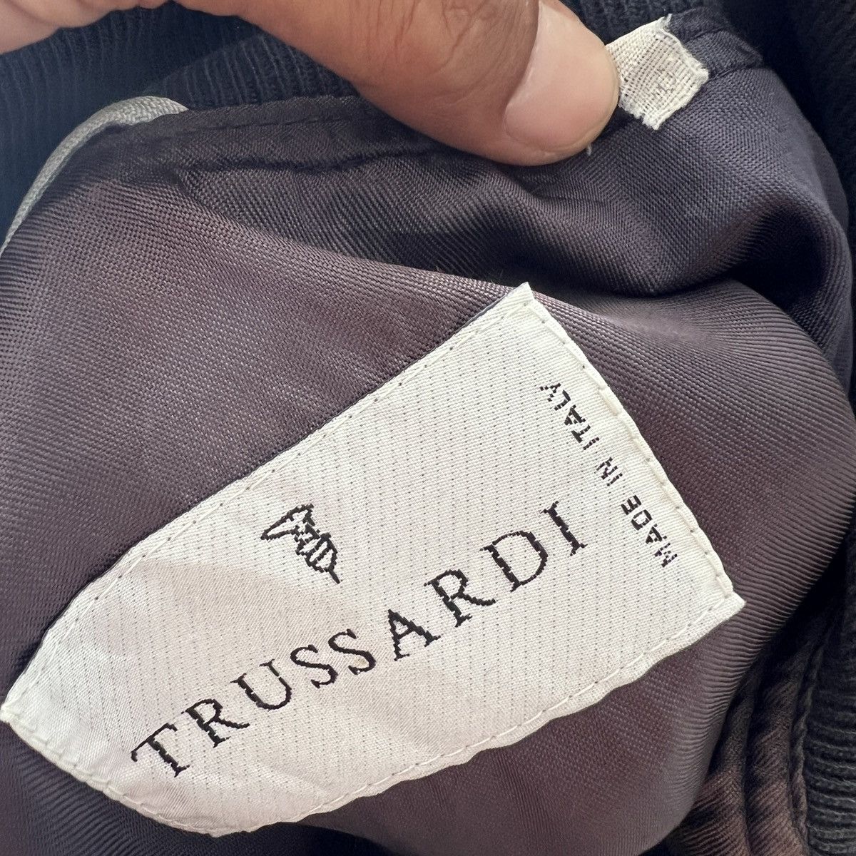 Trussardi Vintage Trussardi Rowing Gold Medal Navy Blue Bomber jacket Size US M / EU 48-50 / 2 - 13 Thumbnail
