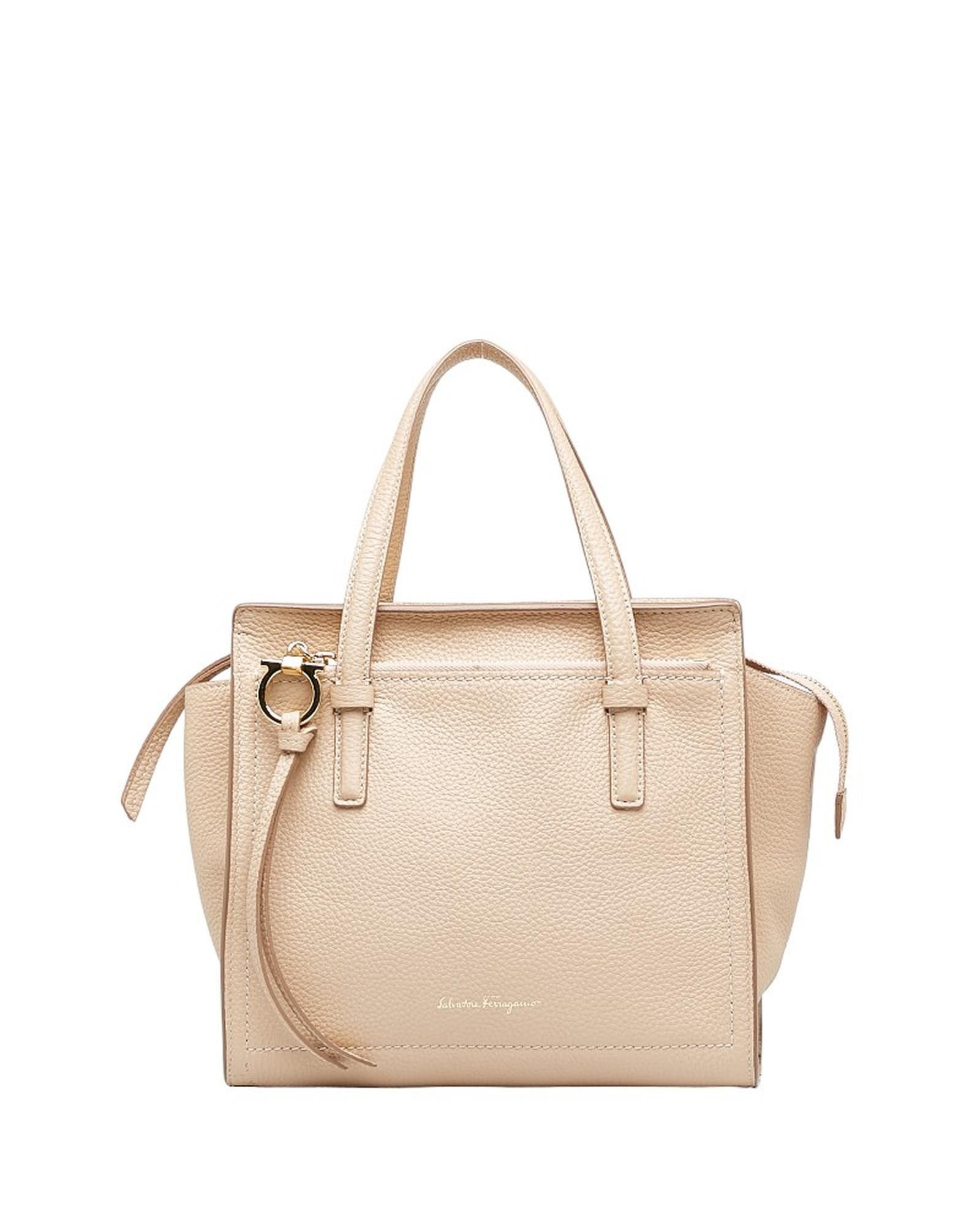 image of Salvatore Ferragamo Brown Leather Gancini Bag, Women's