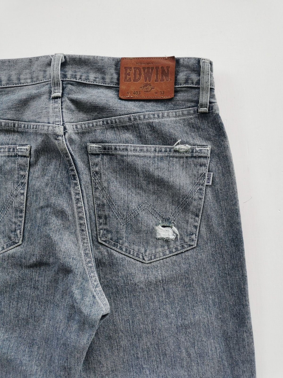 Edwin Edwin 403 Loose Fit Distressed Denim Jeans Size US 32 / EU 48 - 6 Thumbnail