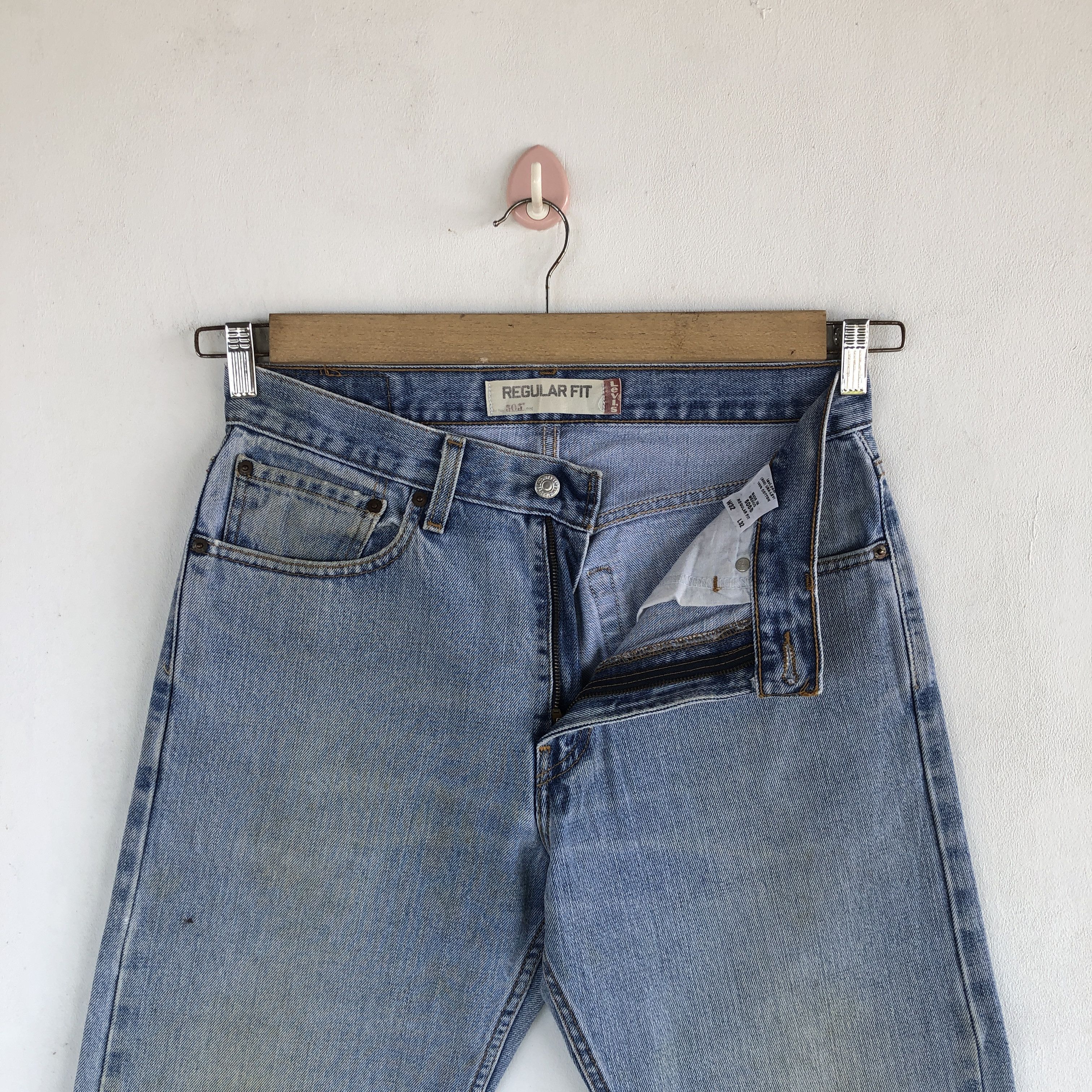 Levi's Vintage Levis 505 Jeans Levi's Sun Faded Light Wash Denim Size US 30 / EU 46 - 6 Thumbnail